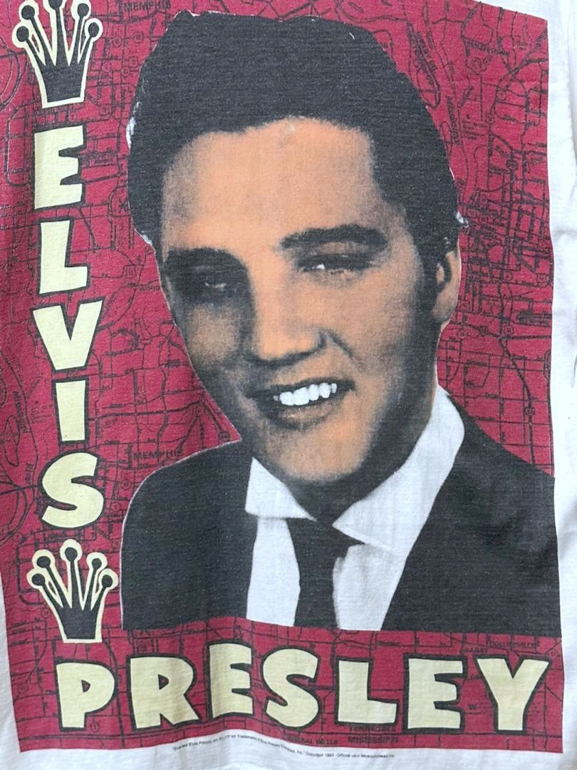 Band Tees Vintage Rare Mosquitohead Elvis Presley photo print shirt Size US L / EU 52-54 / 3 - 2 Thumbnail
