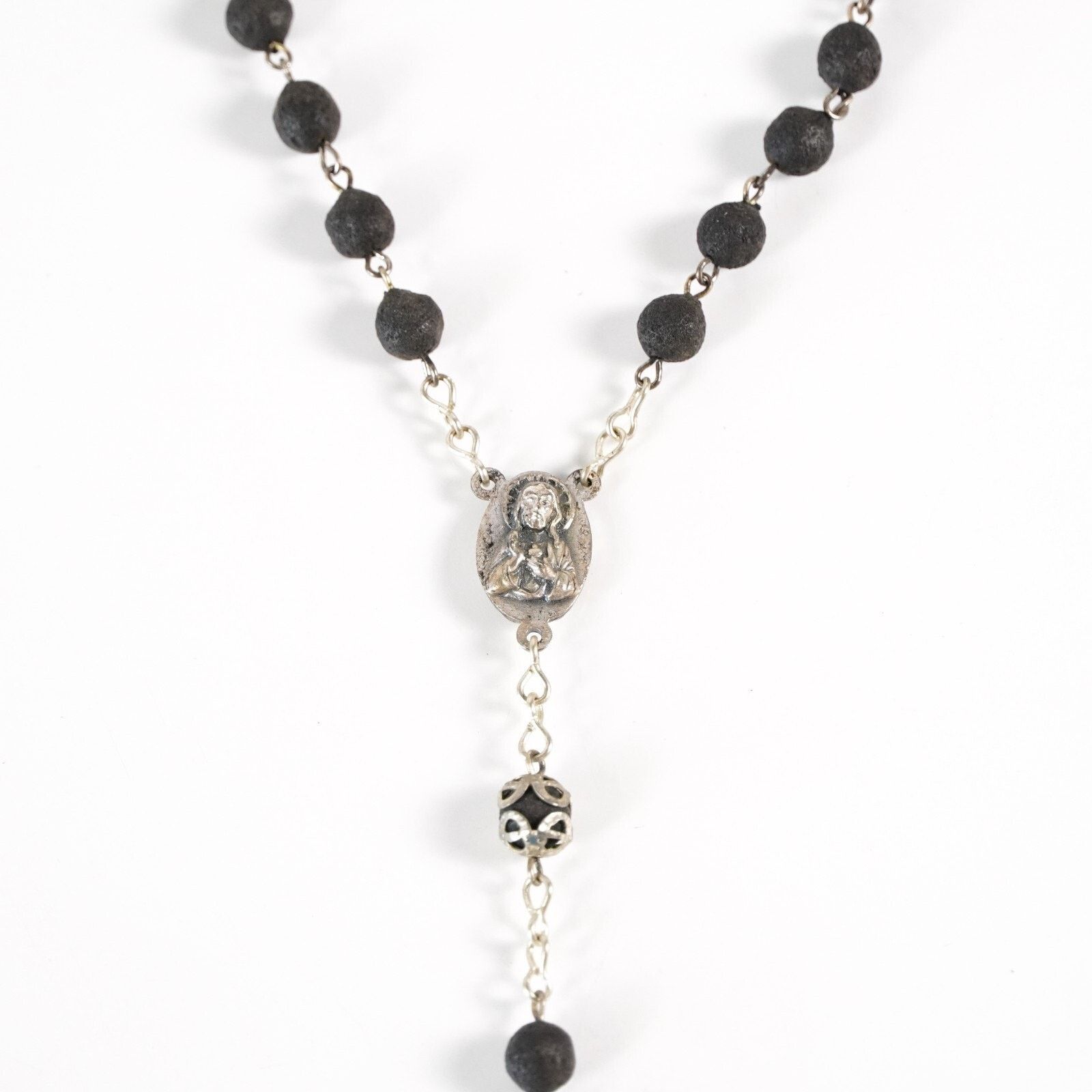 Other Rosary Prayer Beads Chain Necklace Mary Jesus Cross Crucifix Size ONE SIZE - 3 Thumbnail
