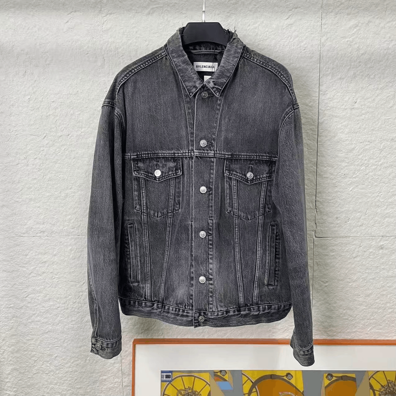 Balenciaga Balenciaga Back Letter Jacket Size XXS / US 00 / IT 34 - 1 Thumbnail