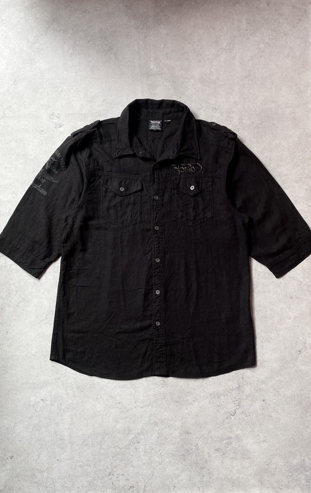 Norton Norton motorcycle military workshirt Size US XL / EU 56 / 4 - 2 Thumbnail