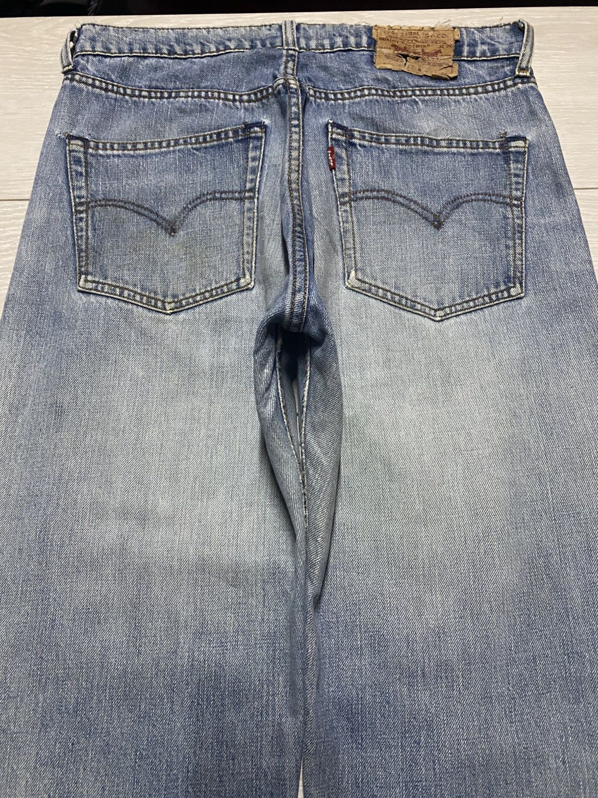 Levi's Vintage Levis 509 Destroyed Baggy Jeans Size US 32 / EU 48 - 4 Thumbnail