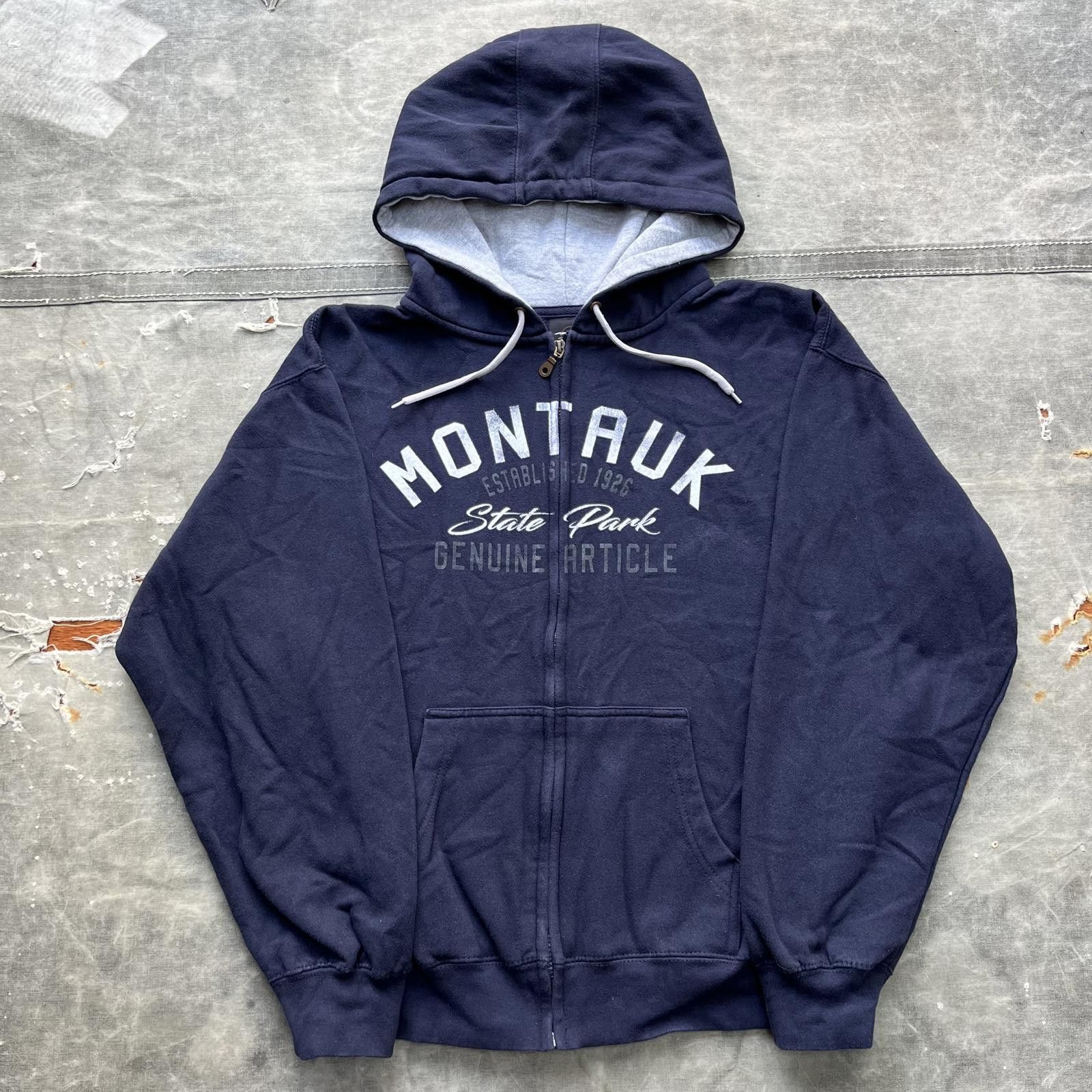 Vintage Vintage Y2K Montauk State Park Missouri Full Zip Hoodie Size US L / EU 52-54 / 3 - 1 Thumbnail