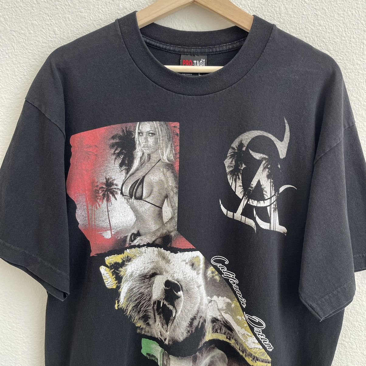 Other PRO TAG Vintage Black California Dream Edgy Graphic Tee Size US L / EU 52-54 / 3 - 2 Thumbnail