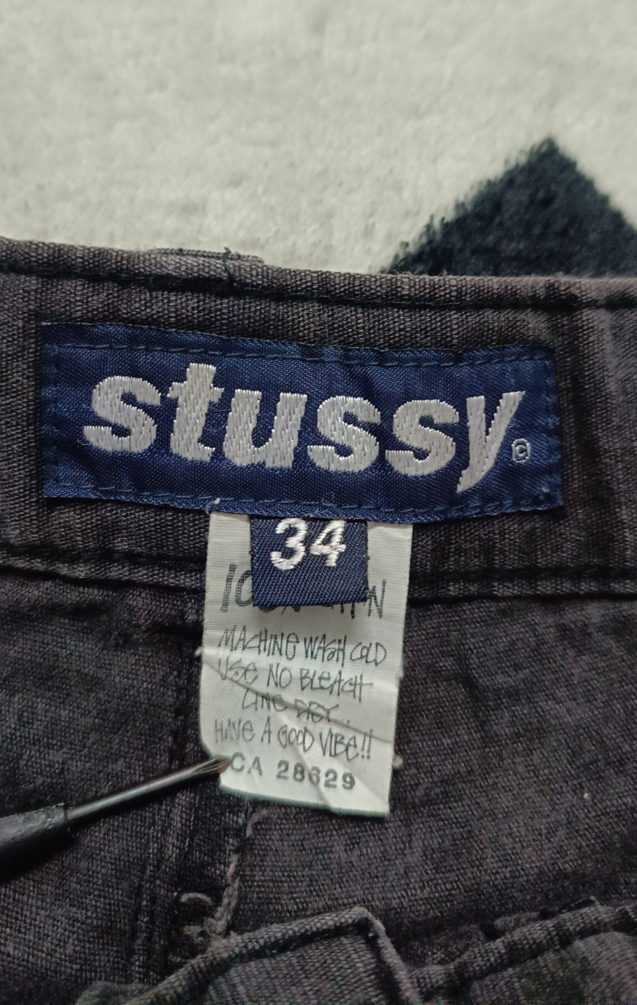 Stussy 🔥🔥Rare Distressed Vintage 90s Stussy Pants Size US 34 / EU 50 - 4 Thumbnail