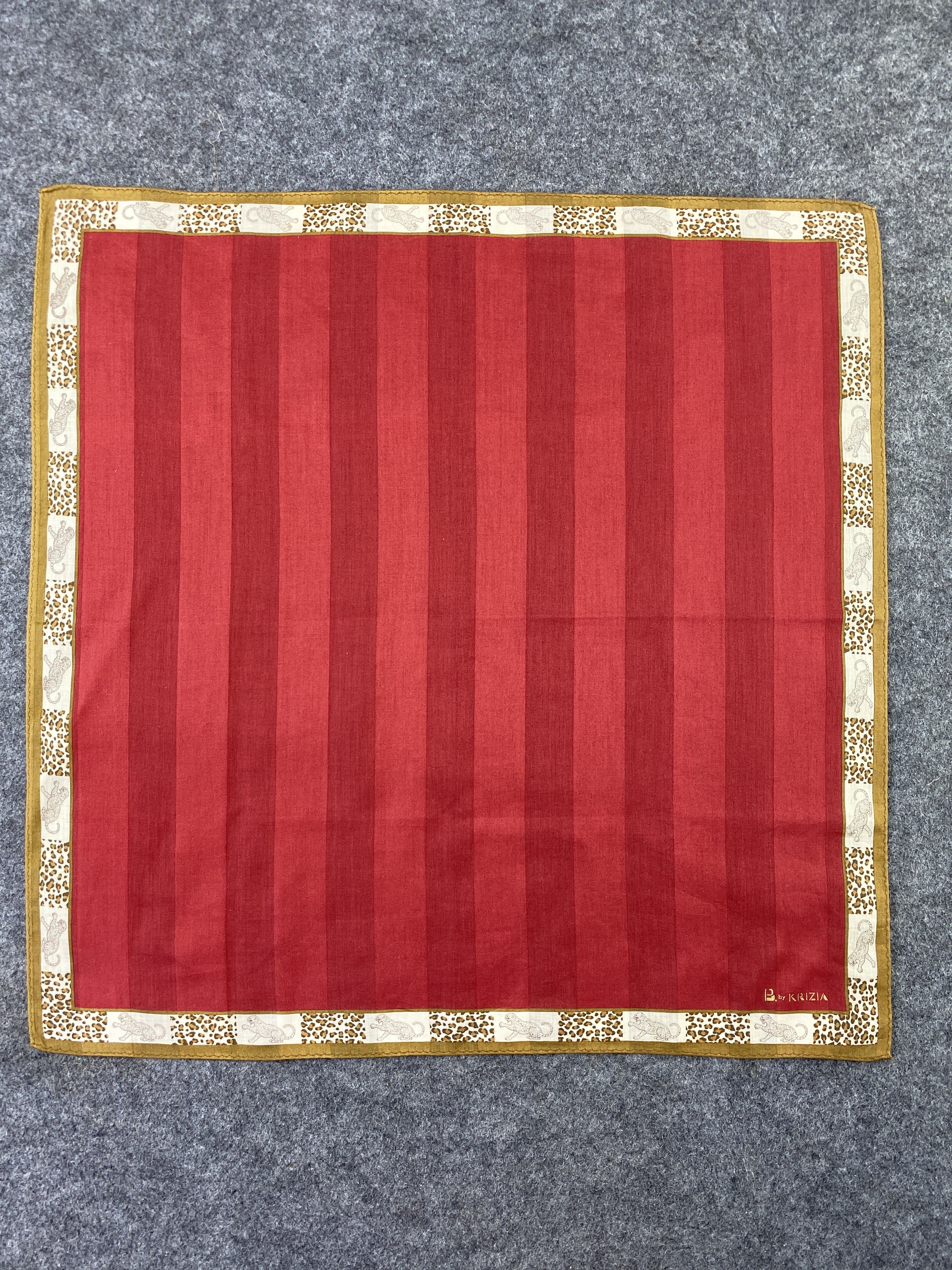Krizia Uomo × Vintage Krizia Uomo Handkerchief Neckerchief Bandana-B181 Size ONE SIZE - 3 Thumbnail