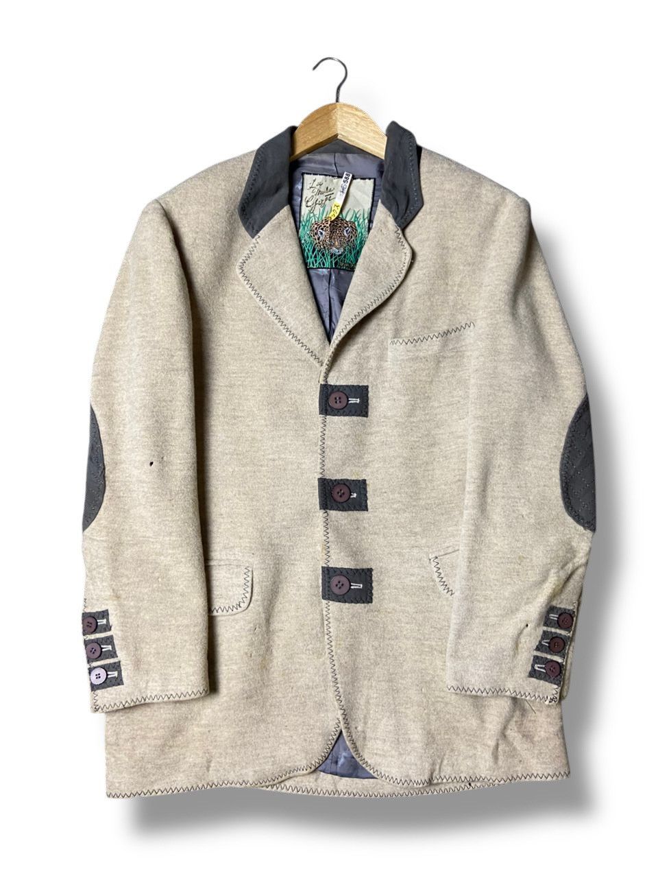 Designer × Japanese Brand × Vintage Vintage LA MODA GOJI Tiger Embroidered Wool Jacket (121) Size US XS / EU 42 / 0 - 1 Thumbnail