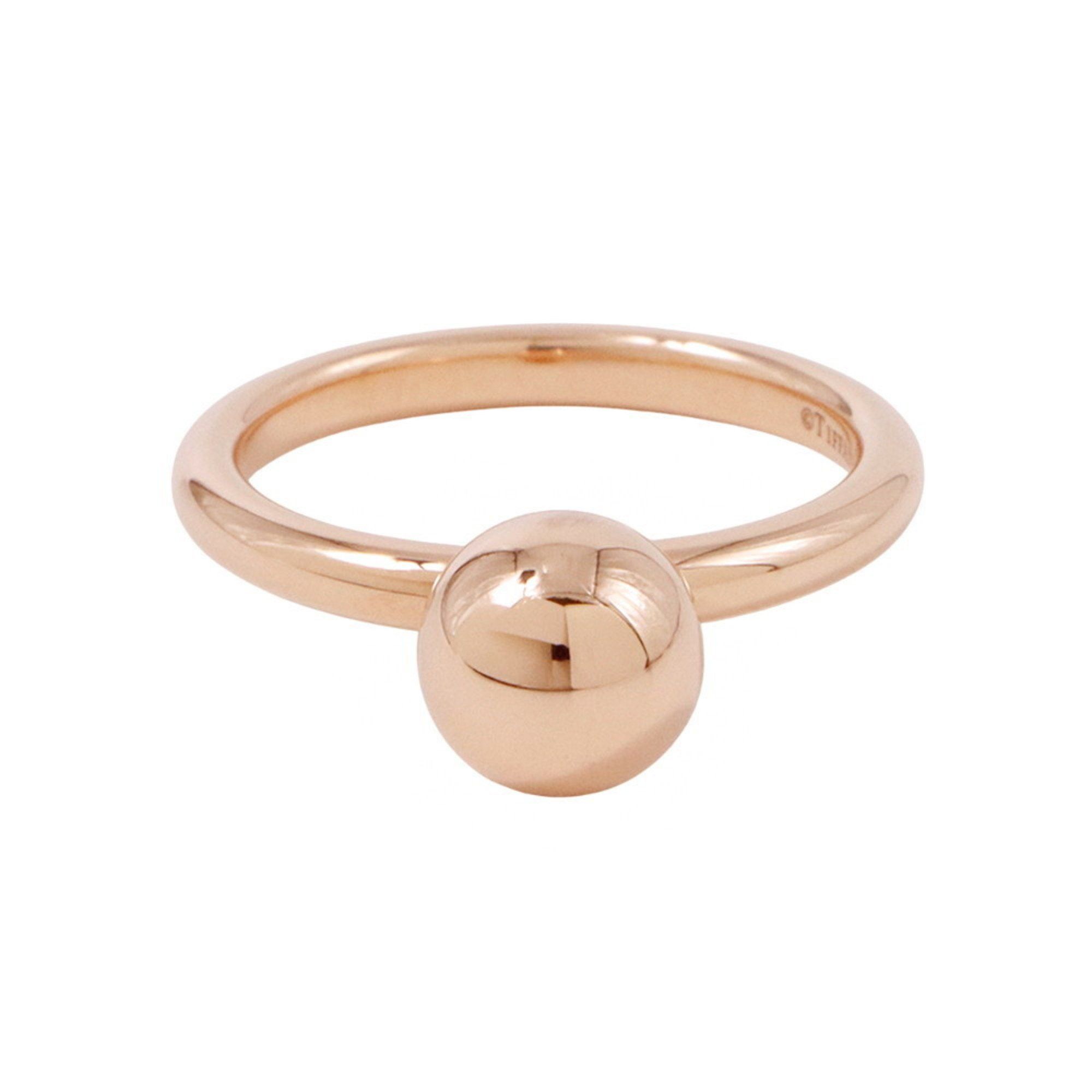 Tiffany Ring Hardware Ball 18KPG Pink Gold Size