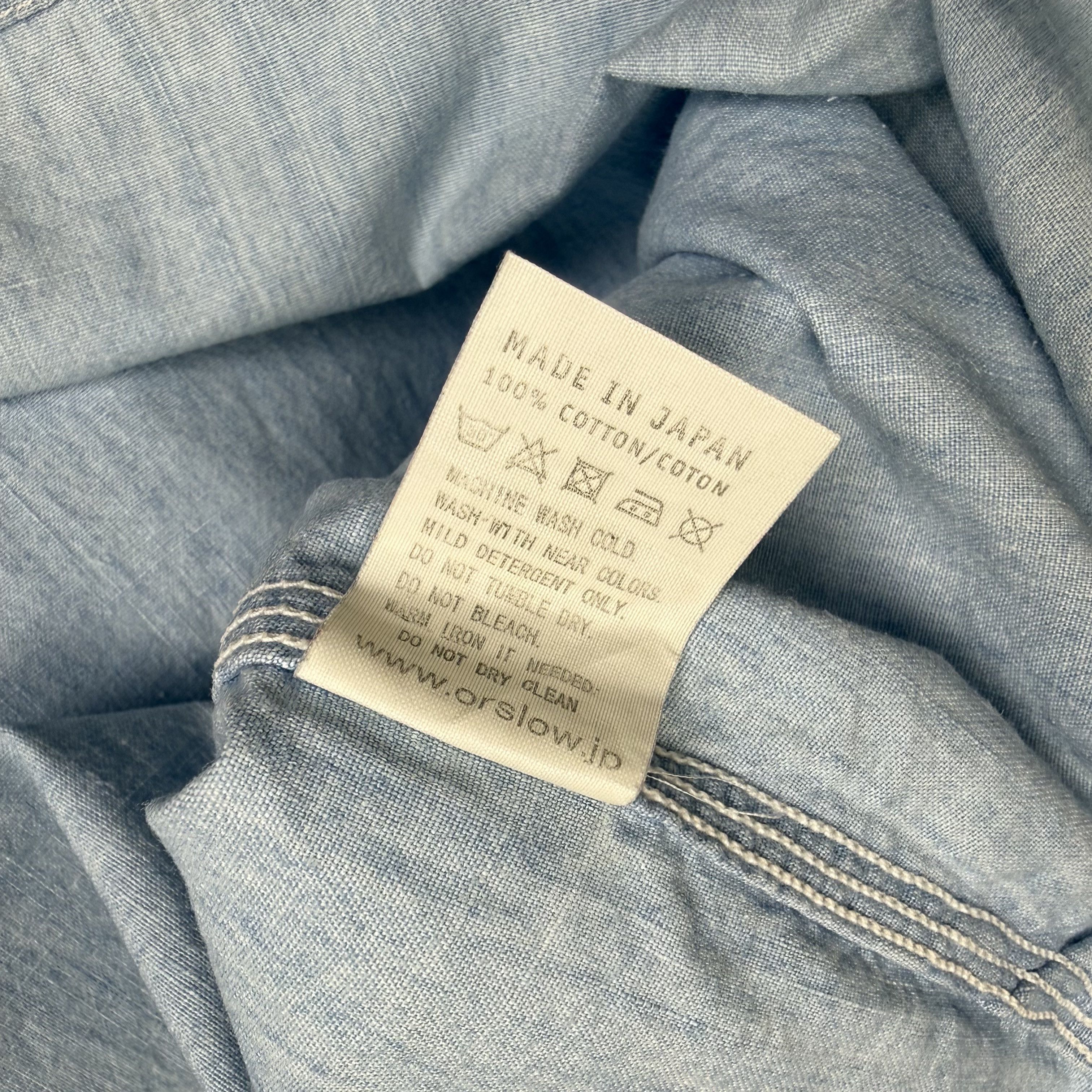 Orslow Orslow Chambray Shirt Size US S / EU 44-46 / 1 - 10 Thumbnail