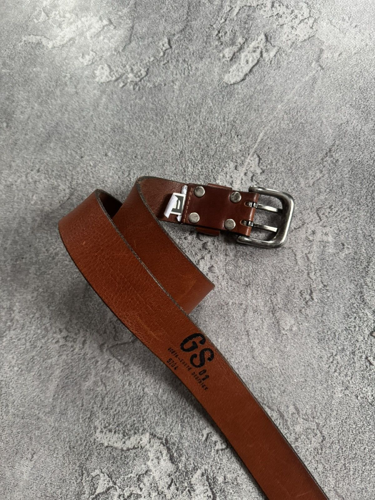 G-Star G star raw brown leather casual belt biker punk y2k Size ONE SIZE - 3 Thumbnail