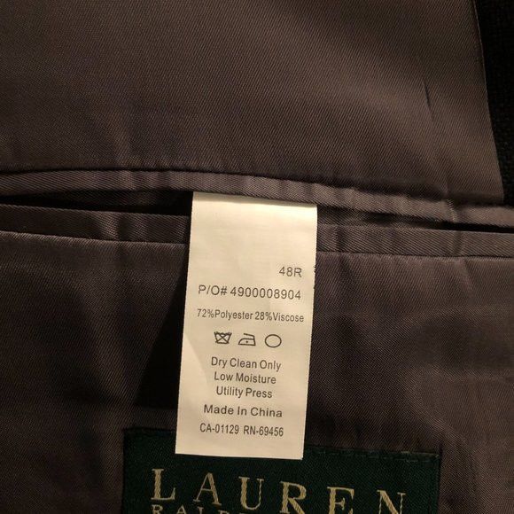 Ralph Lauren RALPH LAUREN BIG&TALL MEN'S SPORT COAT BLAZER SIZE:48R Size 48R - 10 Thumbnail