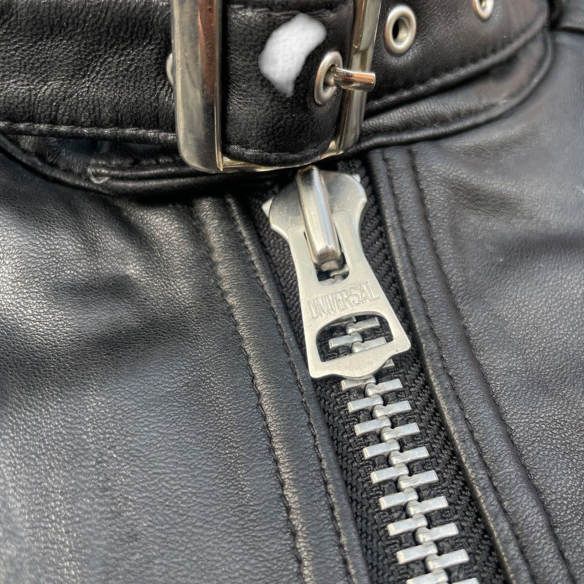 JACKROSE Jack Rose - Black Moto Rider Sheepskin Leather Jacket Size US S / EU 44-46 / 1 - 5 Thumbnail