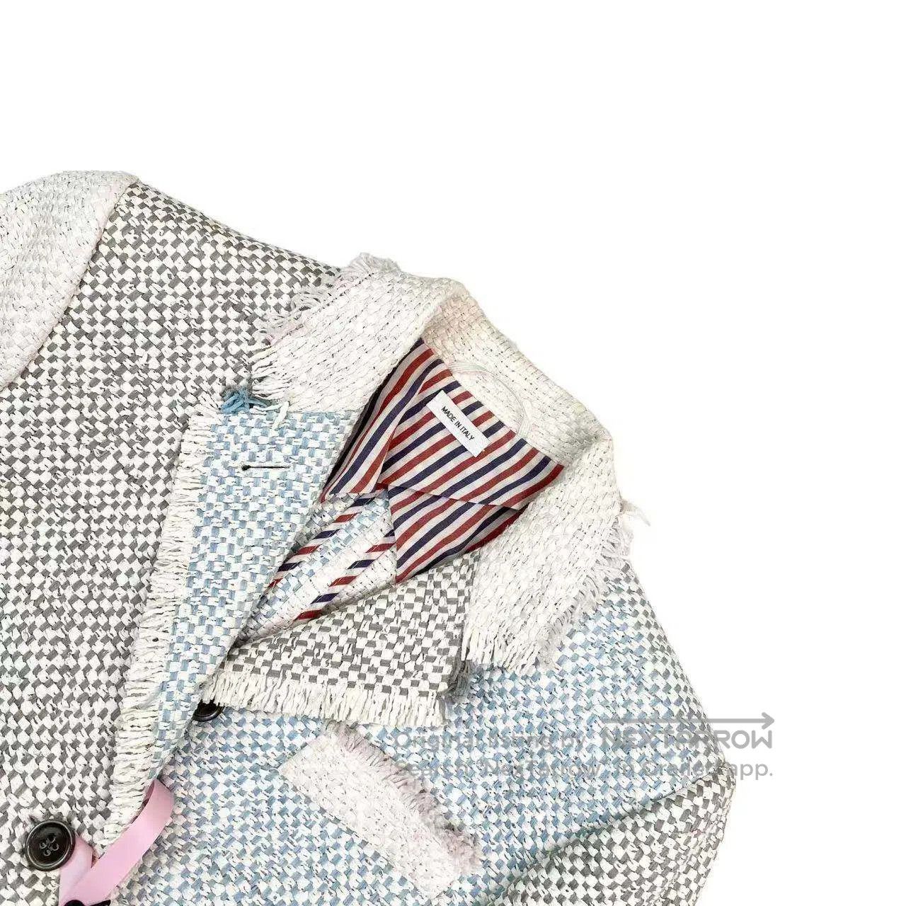 Thom Browne Thom Browne Macron color-blocked woven tweed suit| Size XS / US 0-2 / IT 36-38 - 3 Thumbnail