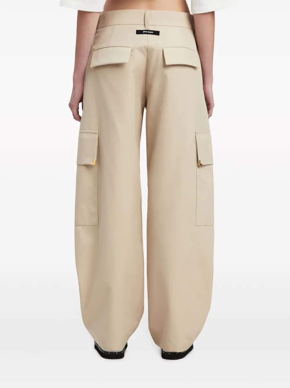 Palm Angels o1y1125 Cargo Pant in Beige Size 28" / US 6 / IT 42 - 4 Thumbnail