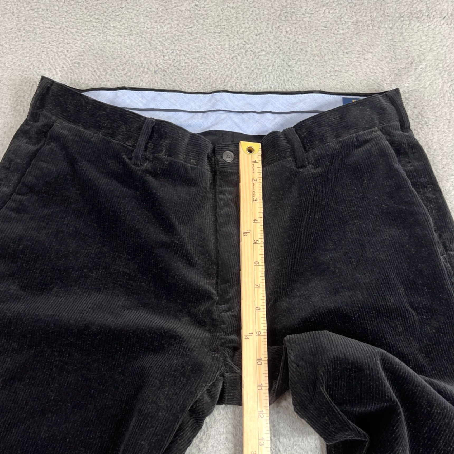 Polo Ralph Lauren VINTAGE Polo Ralph Lauren Pants Mens 38x30 Corduroy Straight Classic Fit Black 90s Size US M / EU 48-50 / 2 - 4 Thumbnail