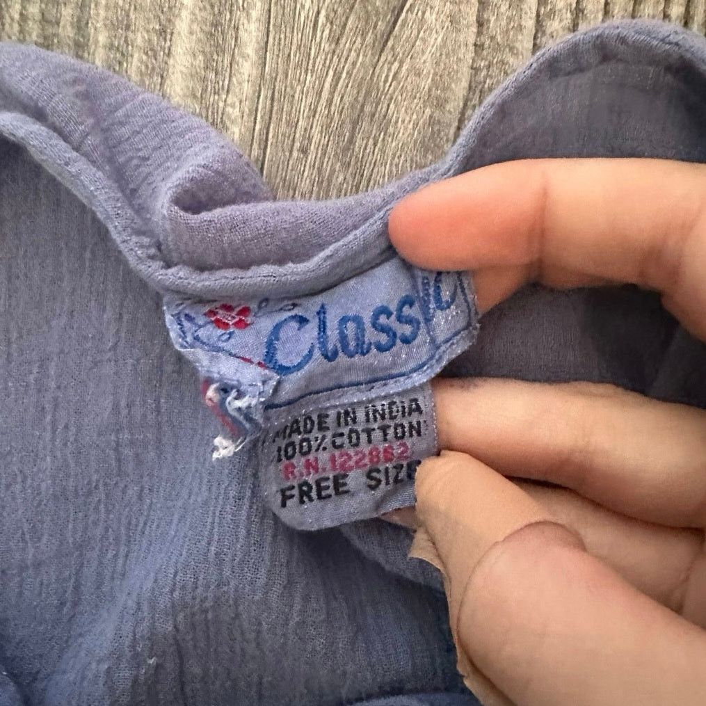 Other classic blue button up long sleeve shirt Size ONE SIZE - 3 Thumbnail