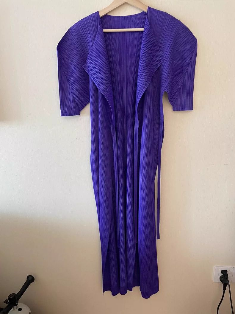 Issey Miyake Issey Miyake Purple dress Size XL / US 12-14 / IT 48-50 - 6 Thumbnail