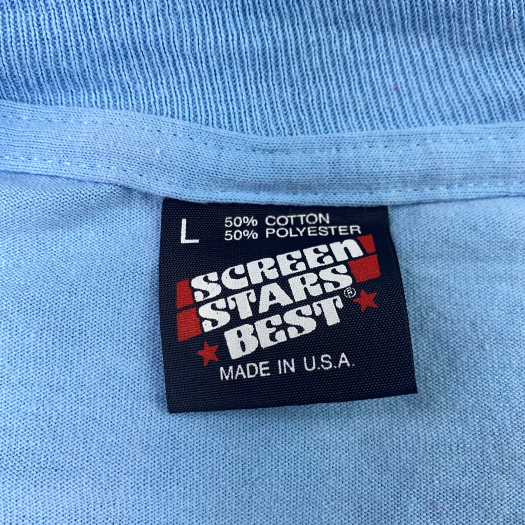 Vintage VINTAGE Spelling Bee Shirt Mens Large Blue 1993 Times Publishing Single Stitch - Nike? Size US L / EU 52-54 / 3 - 4 Thumbnail