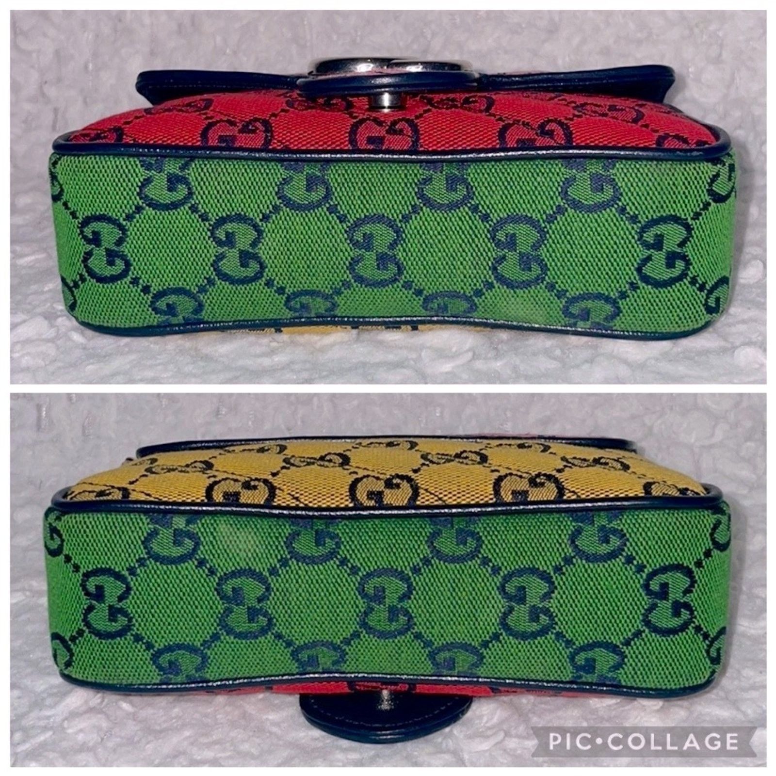 Gucci Gucci GG Marmont Super Mini Colorblock Bag 476433 Size ONE SIZE - 8 Thumbnail