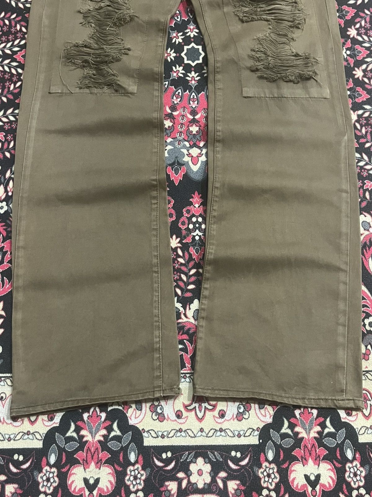 semanticdesign Vintage Japanese Semantic Design Brown Wash Distressed Pants Size US 30 / EU 46 - 8 Thumbnail