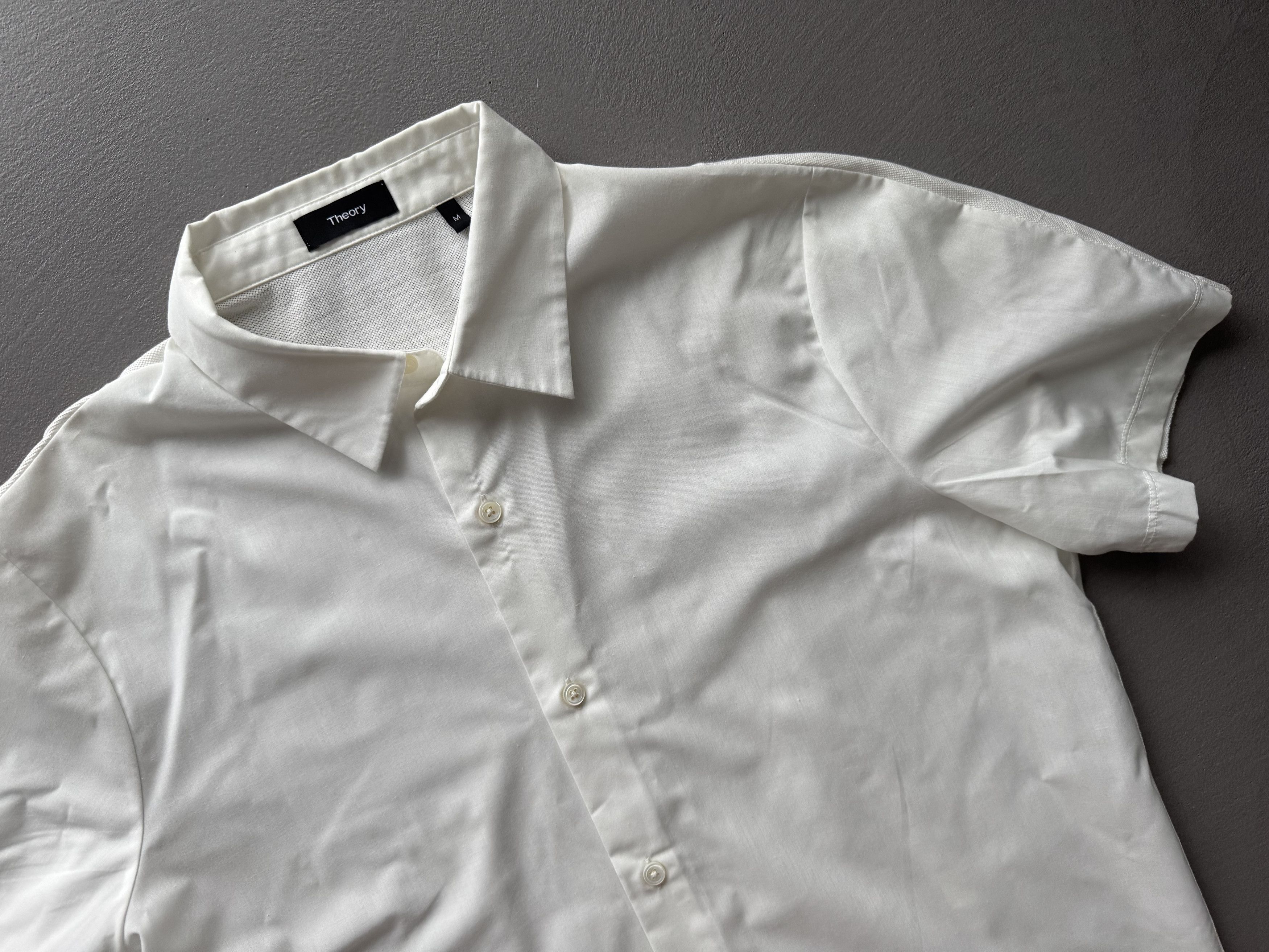 Theory Theory Hybrid Shirt: Front - Cotton-Poplin, Back - Piqué Size US M / EU 48-50 / 2 - 1 Thumbnail