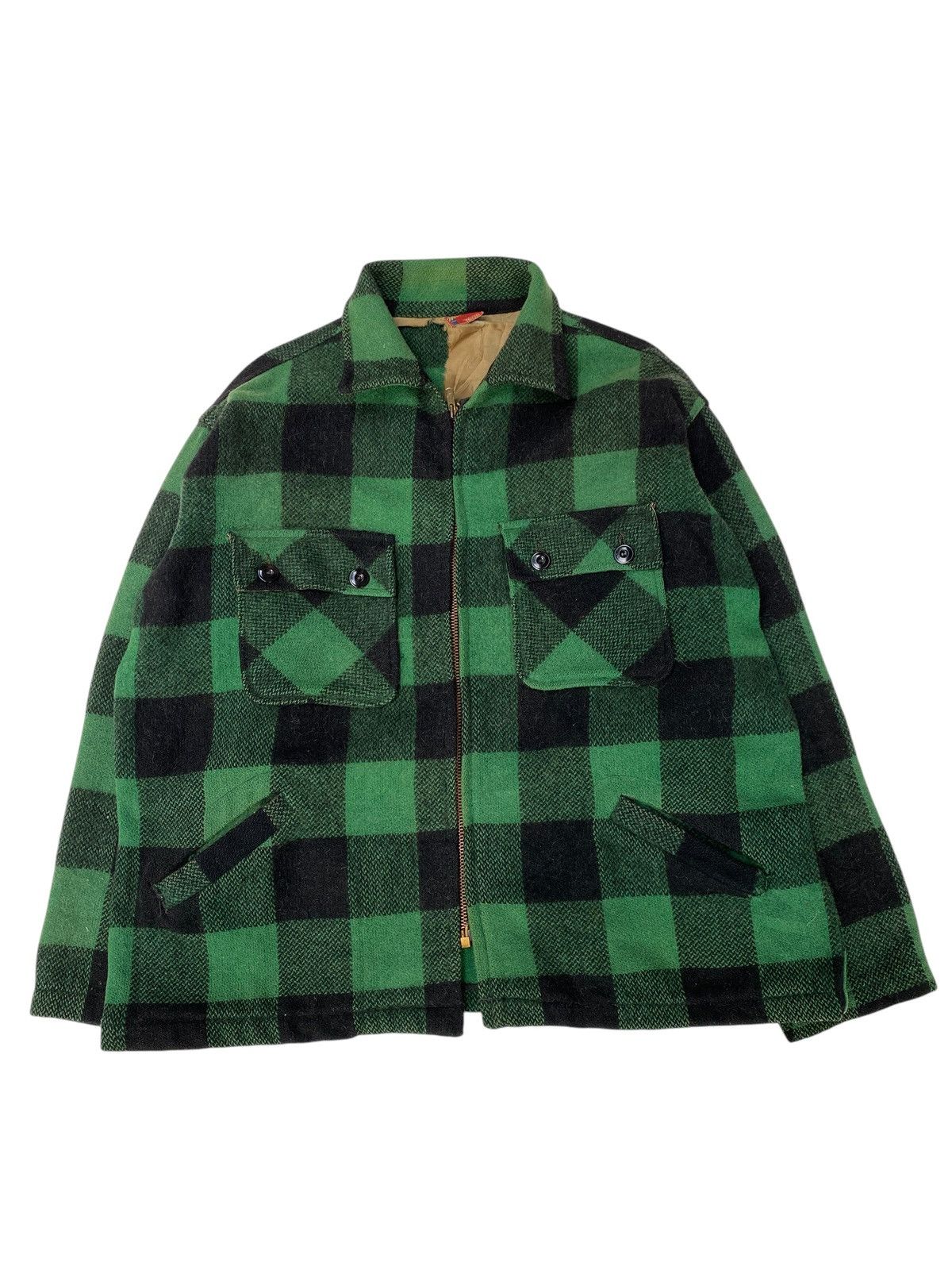 Vintage Vtg Spiegel Workmaster Wool Jacket Plaid– Made in USA Size US L / EU 52-54 / 3 - 1 Thumbnail