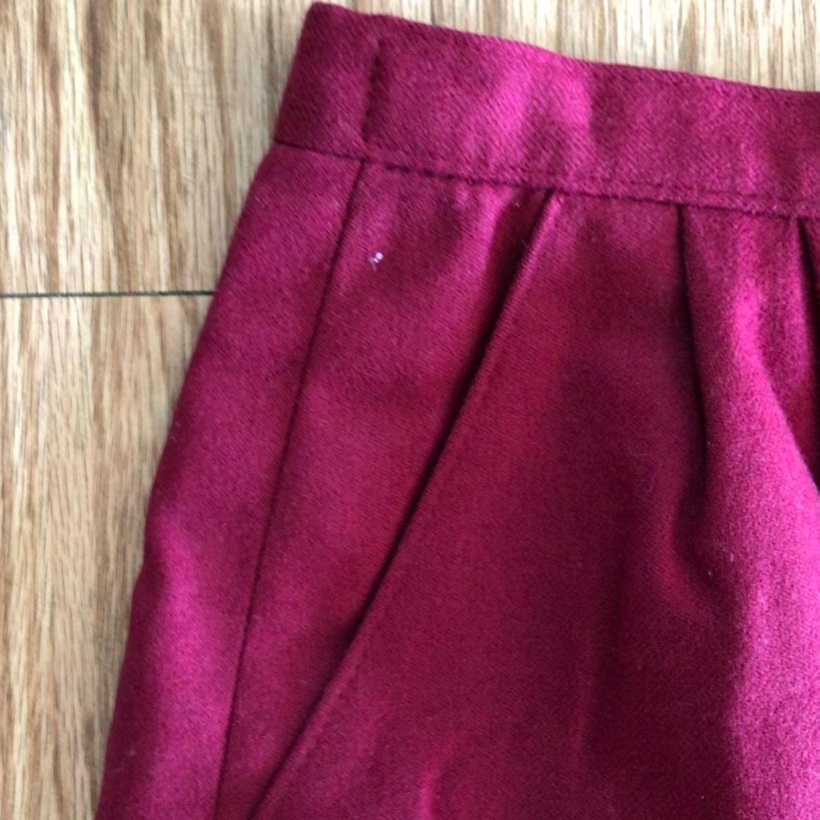Pendleton Pendleton Vintage Wool Red Midi Pencil Skirt Womens 4 Size 27" / US 4 / IT 40 - 4 Thumbnail