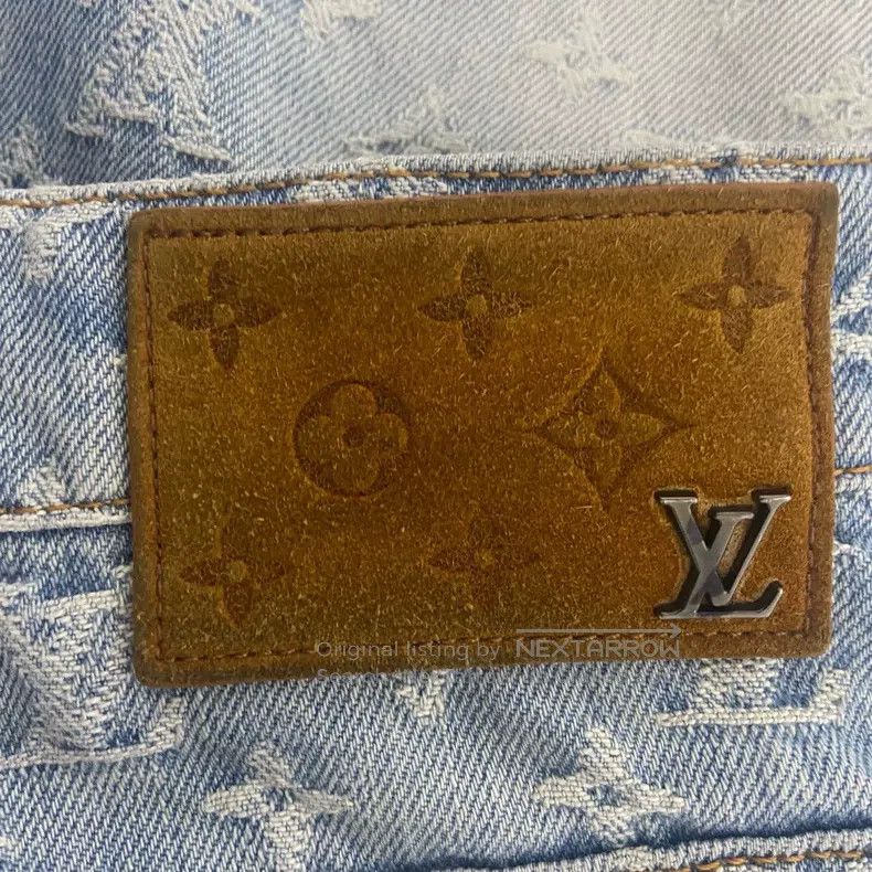 Louis Vuitton Louis Vuitton Full-print presbyopic flocked jeans Size US 31 - 4 Thumbnail