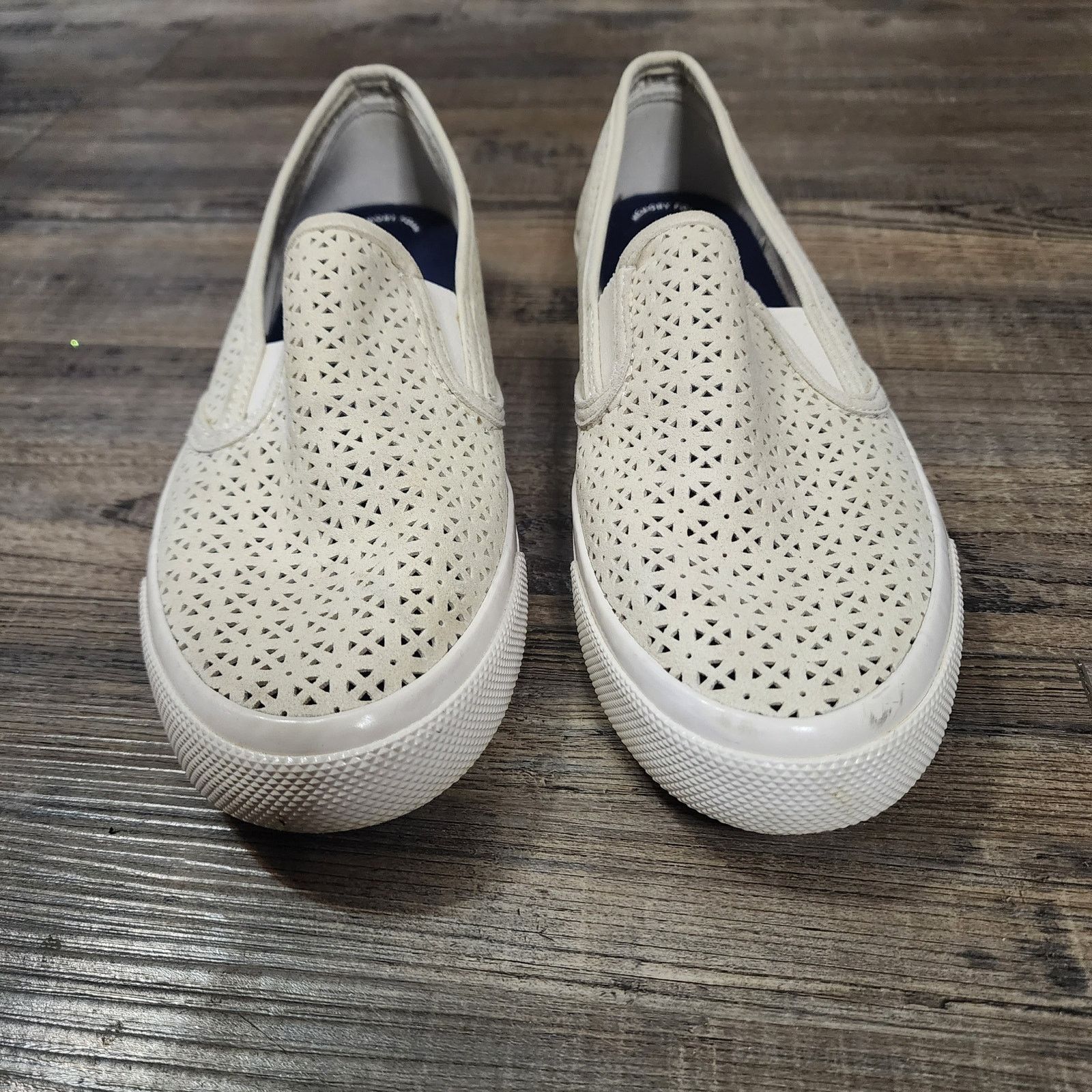 Sperry Sperry Top-Sider Leather Slip-On Sneakers ivory Size 10 SH1 Size US 10 / IT 40 - 6 Thumbnail