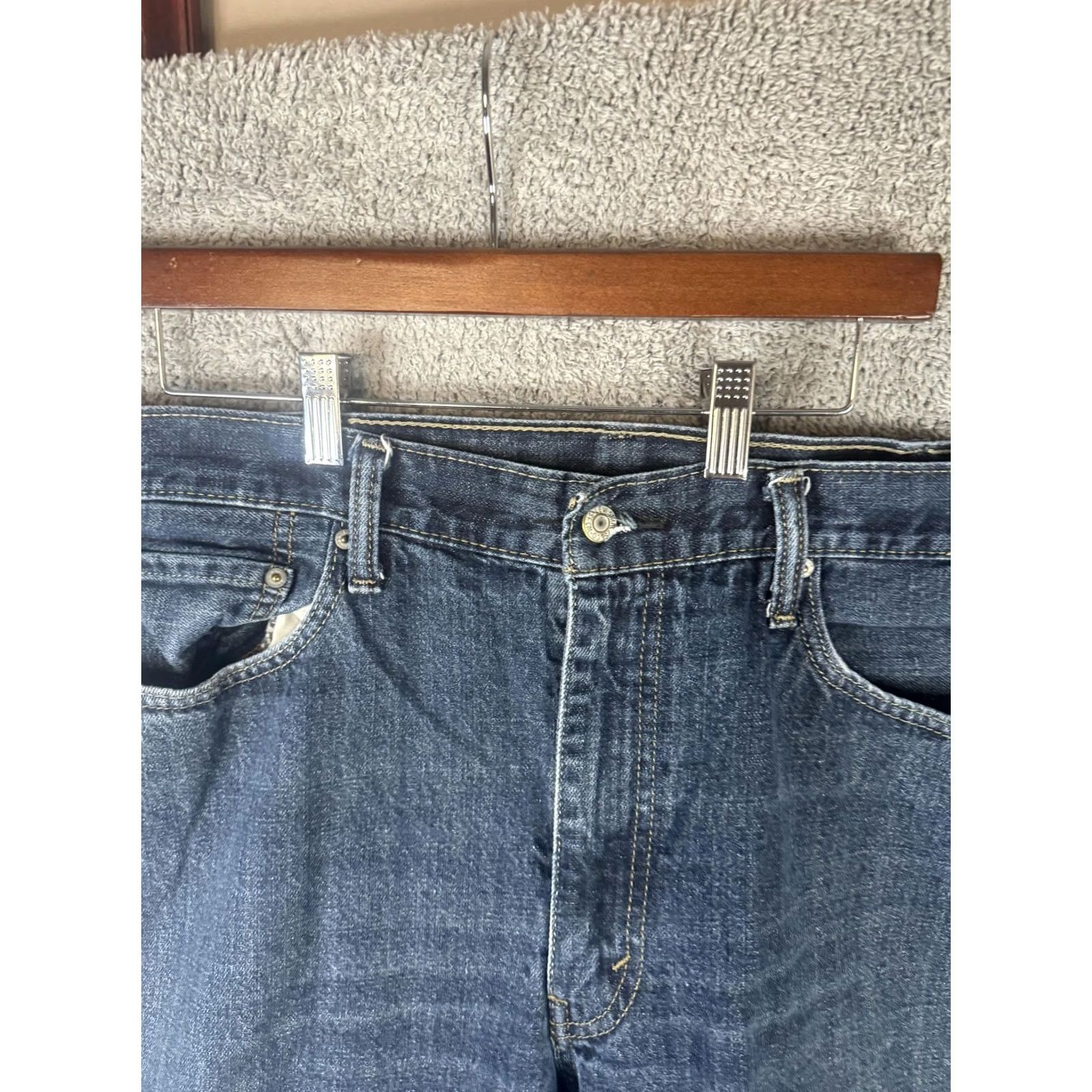 Levi's Levi's 514 Jeans Mens 40x30 Blue Denim Straight Regular Fit Medium Wash Pants Straight Leg Size US 40 / EU 56 - 4 Thumbnail