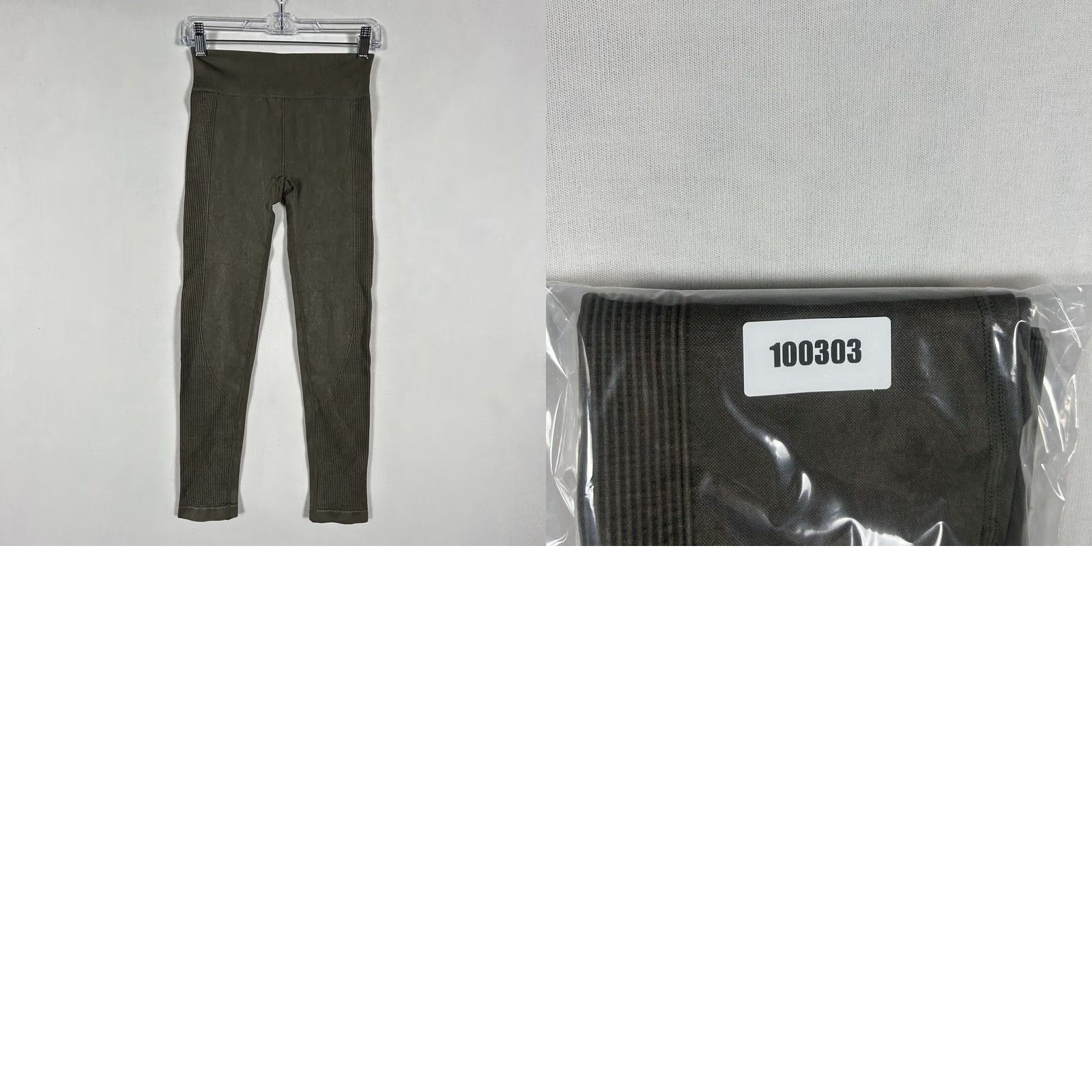 Vintage Aero Women's Leggings Seamed High Rise Ankle Green M NWT Size 32" / US 10 / IT 46 - 8 Thumbnail