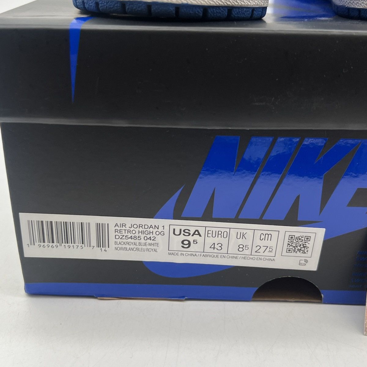 Nike Air Jordan 1 high Royal reimagined Size US 9.5 / EU 42-43 - 6 Thumbnail