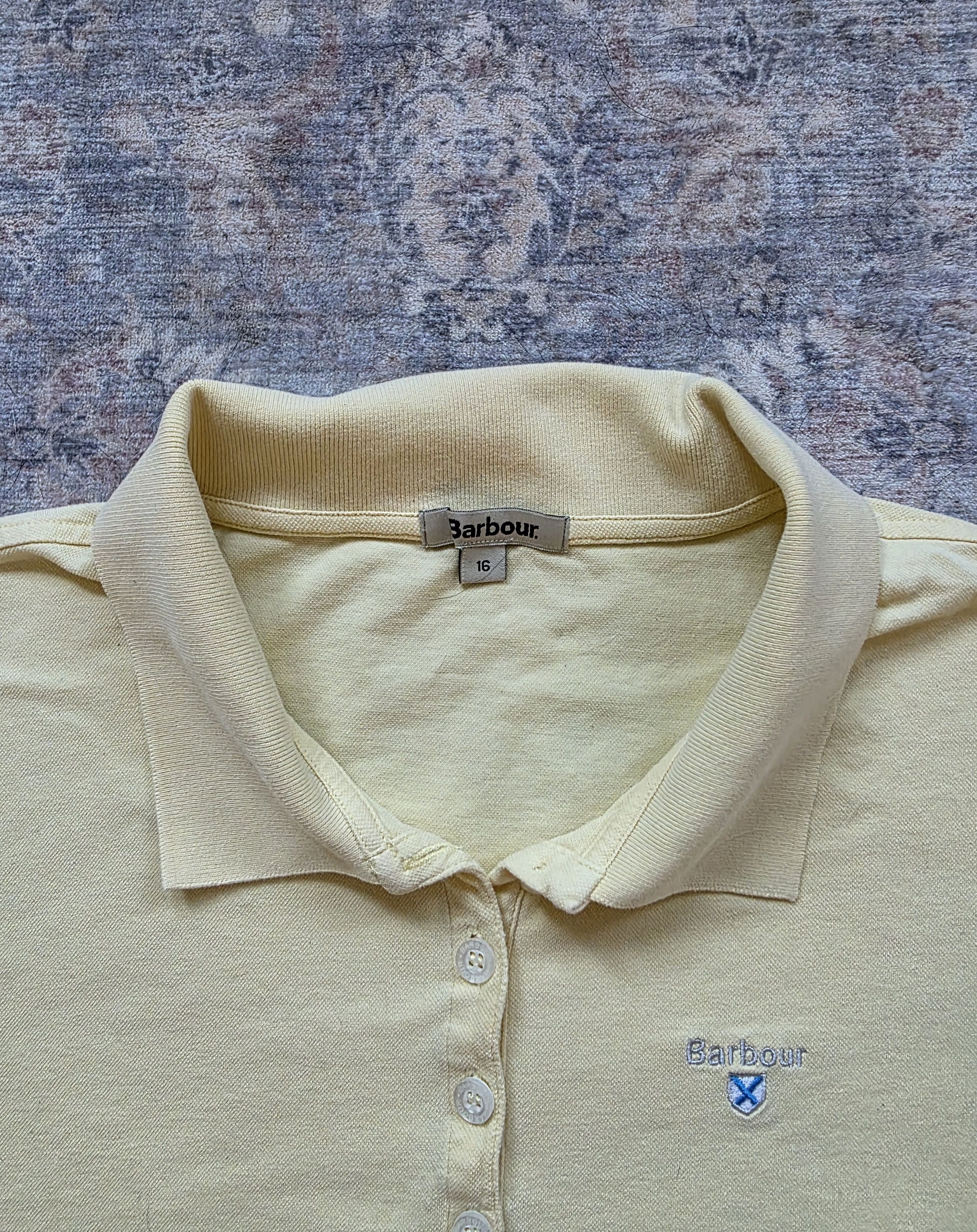 Barbour Barbour women's polo t-shirt XL Yellow basic Size XL / US 12-14 / IT 48-50 - 4 Thumbnail