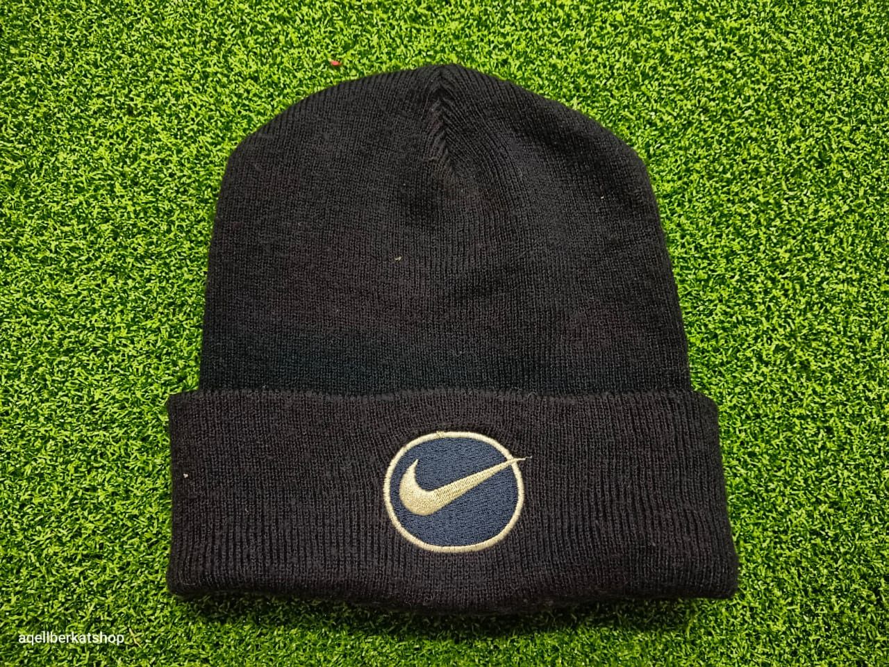 Nike VTG 80s NIKE SWOOSH Taiwan ROC Embroidered Logo Beanie Size ONE SIZE - 2 Thumbnail