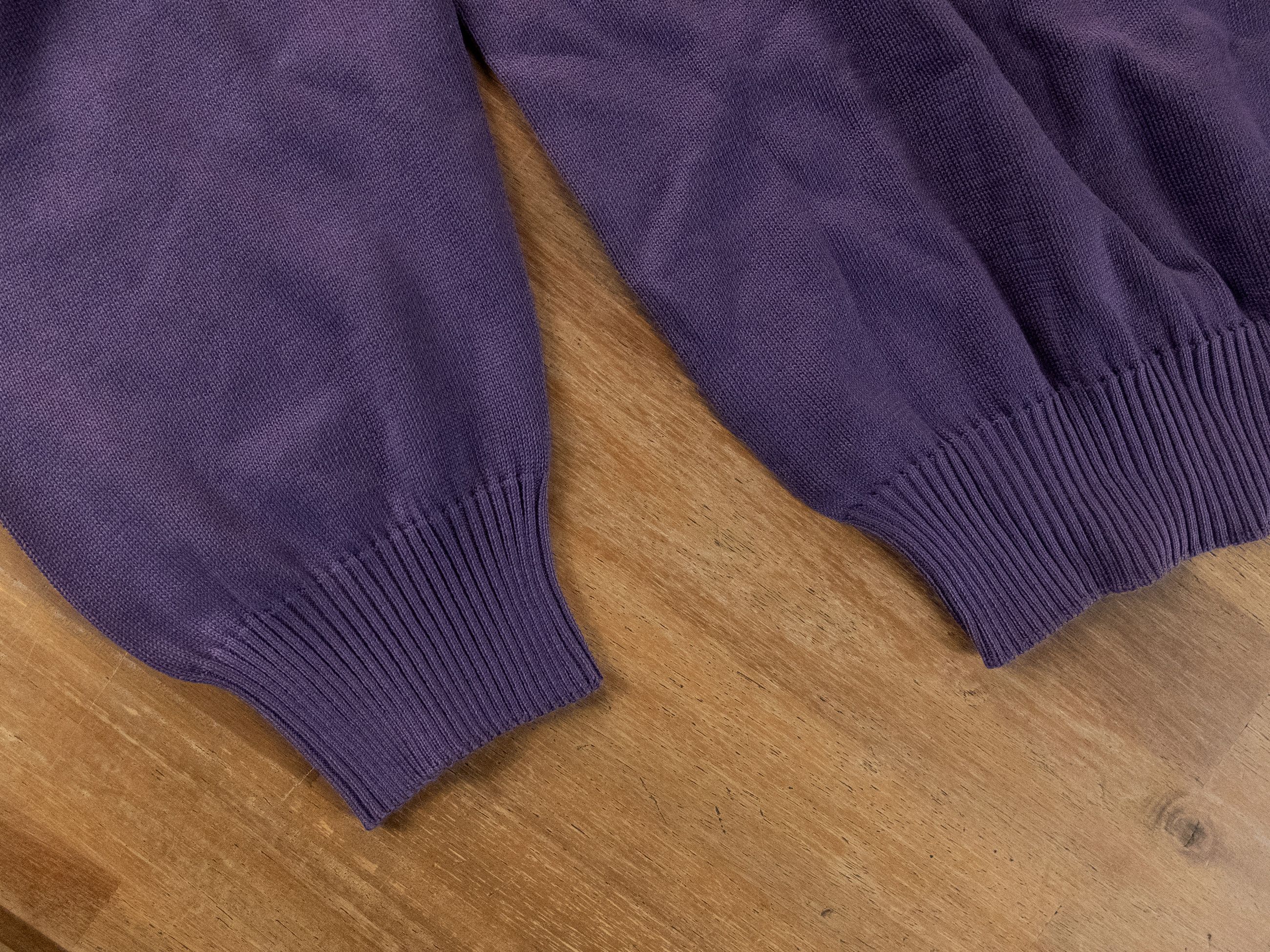 Fedeli FEDELI Italy purple knit cotton crewneck sweater XXL q Size US XXL / EU 58 / 5 - 5 Thumbnail