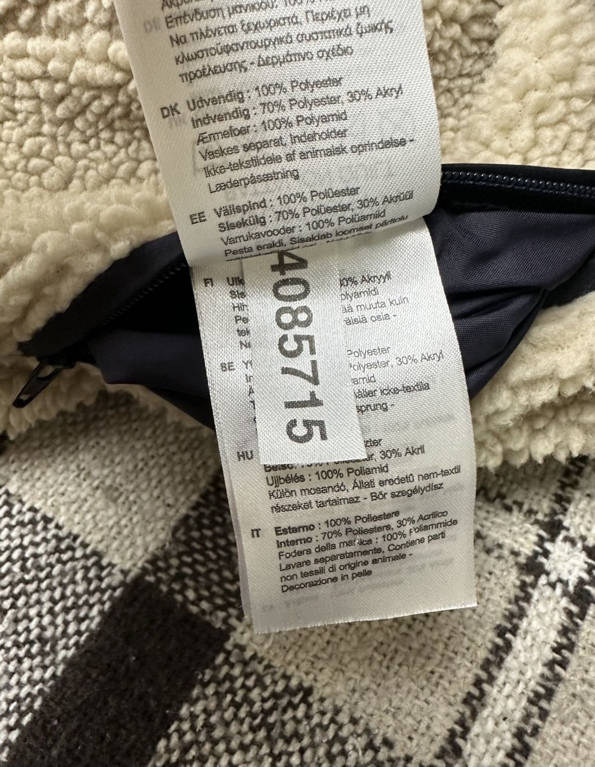 Barbour Battalion Quilt Navy Jacket with Sherpa size 36/uk10
