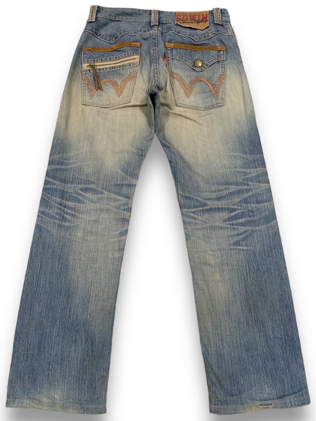 Edwin Vintage Edwin XV Mud Wash Distressed Grunge Jeans Size US 31 - 2 Thumbnail