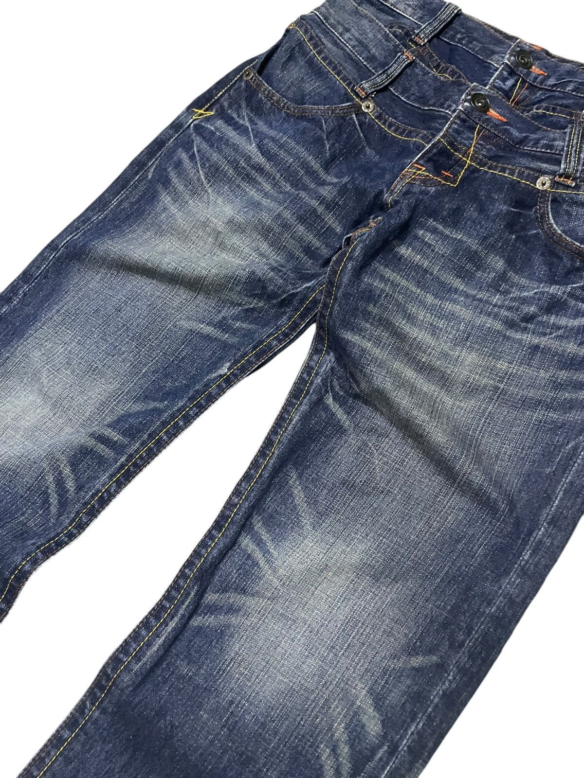 PPFM × Shellac × semanticdesign Rush Hour Japan Double Waist Contrast Heavy Stitch Jeans Size US 30 / EU 46 - 12 Thumbnail