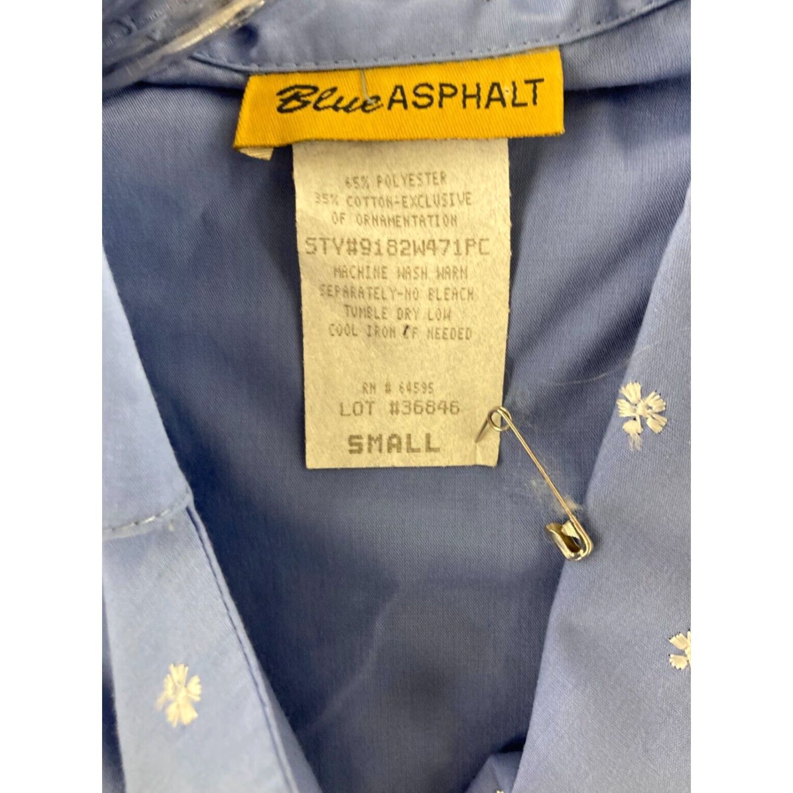 Vintage VINTAGE Blue Asphalt Blouse Womens Small Size S / US 4 / IT 40 - 5 Thumbnail
