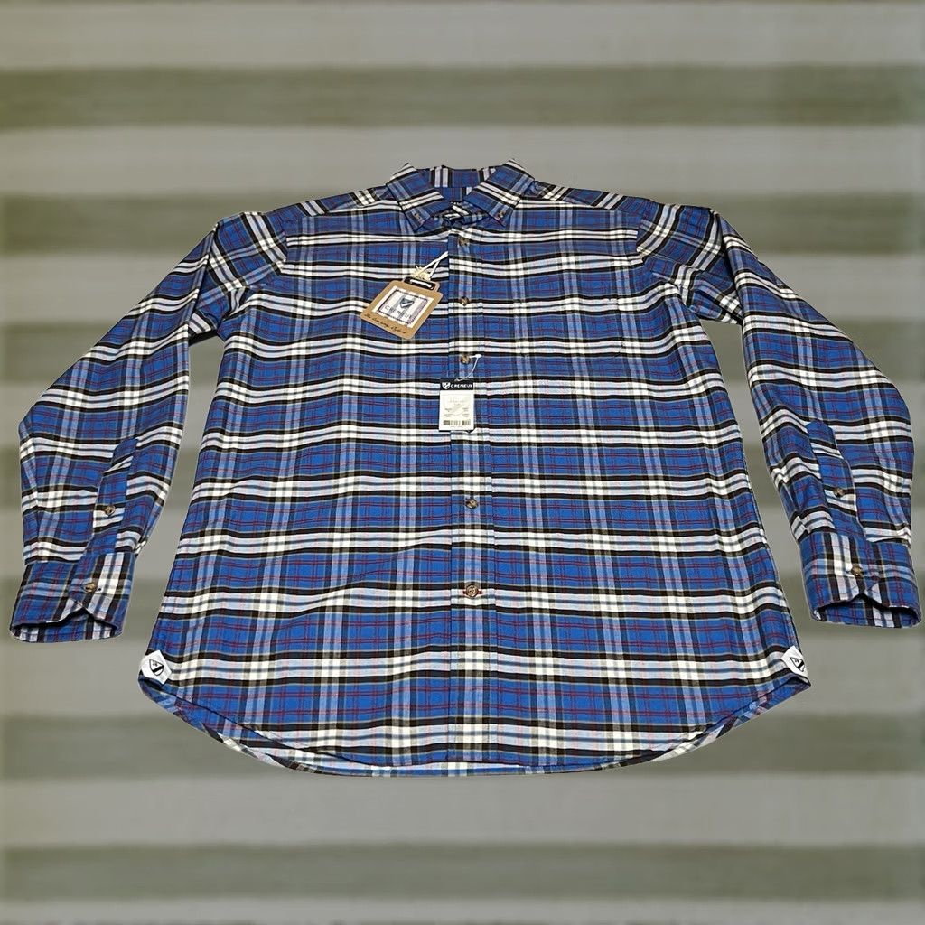 Cremieux Cremieux Everyday Oxford Plaid Long Sleeve Shirt Men Sz S Blue Cotton 100% Button-Down NWT User-FriendlyFit/Regular Size US S / EU 44-46 / 1 - 1 Thumbnail
