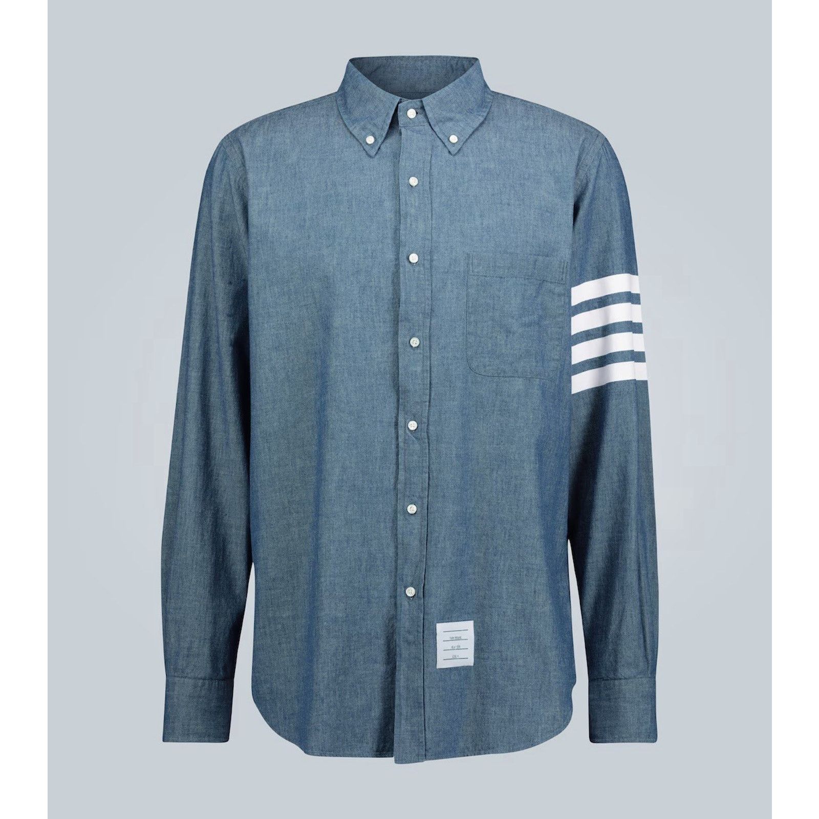 Thom Browne NWT Thom Browne Chambray 4-bar Shirt Size 3 Made in Italy Size US L / EU 52-54 / 3 - 1 Thumbnail