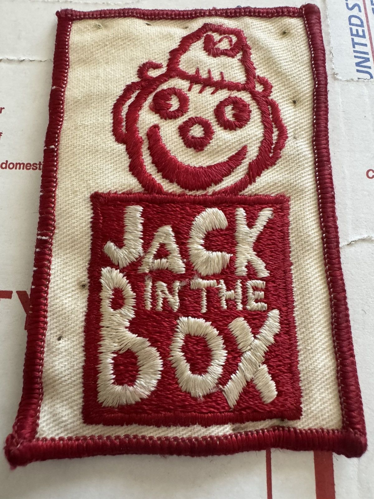 Junk Food 90s Jack in the Box Vintage Cartoon Style Sew On Patch USA Size ONE SIZE - 5 Thumbnail