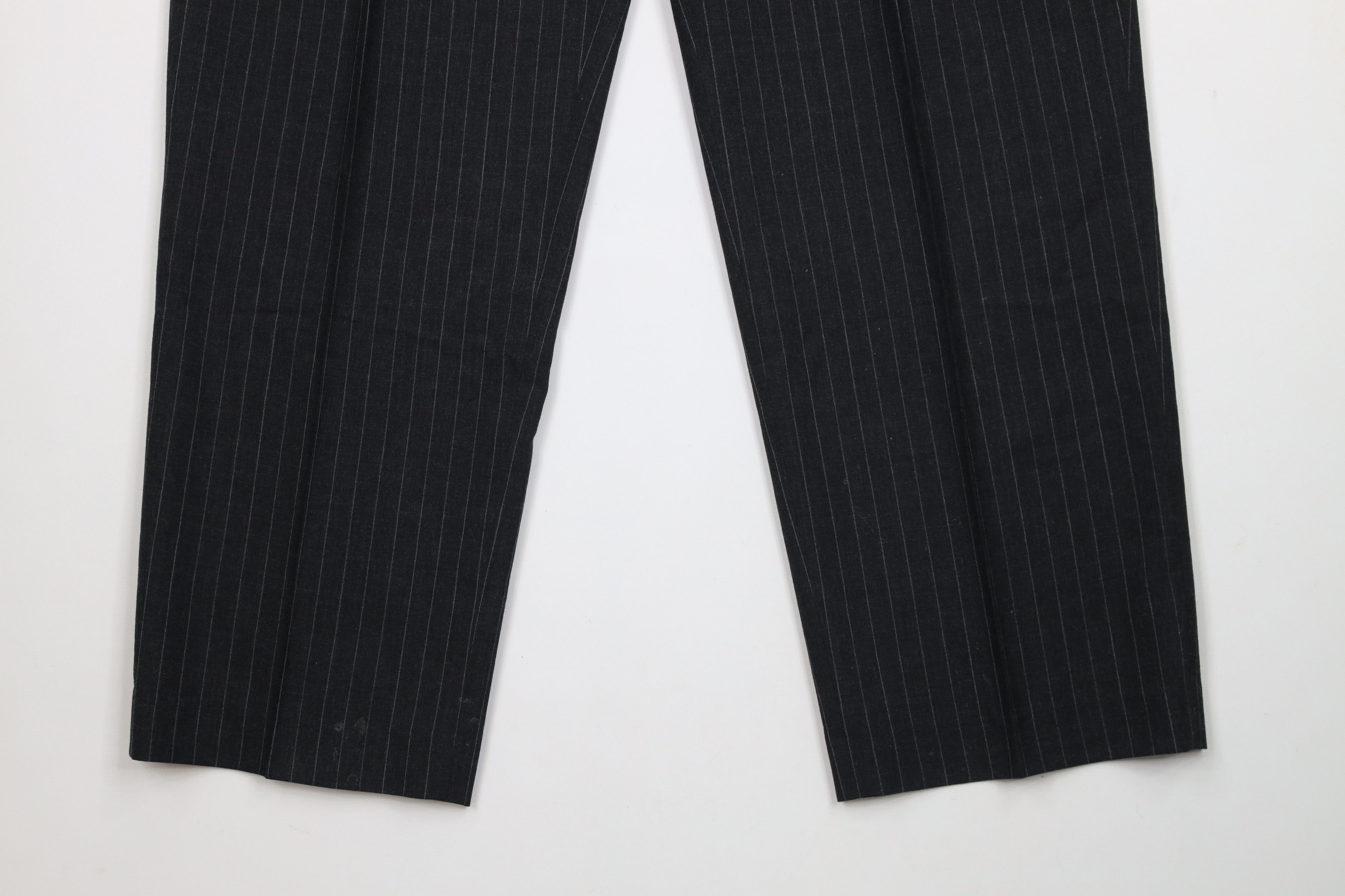 Lands' End × Vintage Vintage 90s Lands End Pinstriped Wide Leg Chino Pants USA Size US 36 / EU 52 - 4 Thumbnail