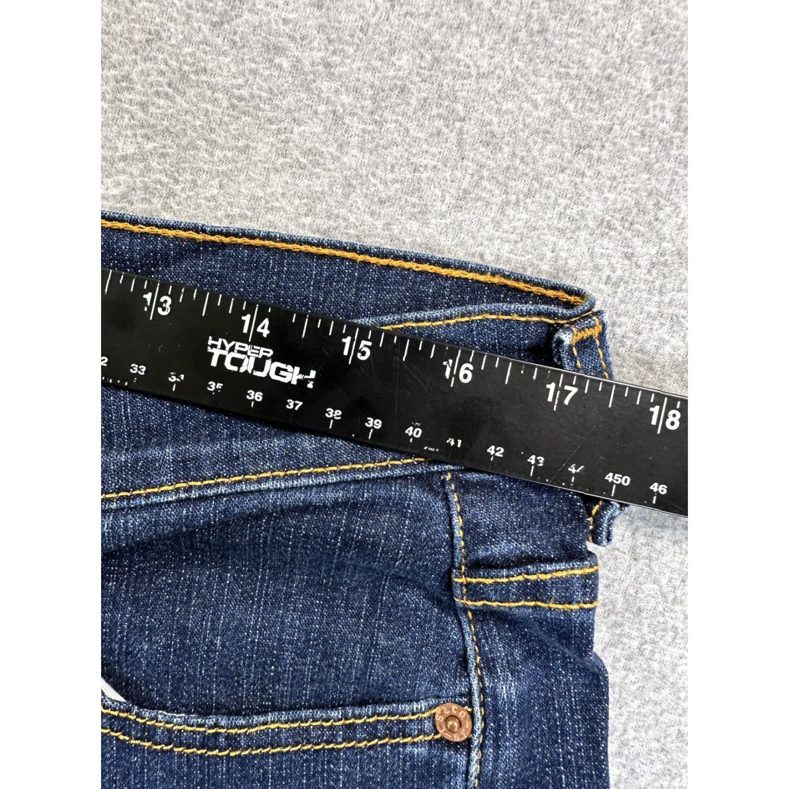 Levi's Levi's 515 Boot Cut Jeans Womens 12M Blue Dark Wash Mid Rise Stretch Denim Size 34" / US 12 / IT 48 - 4 Thumbnail