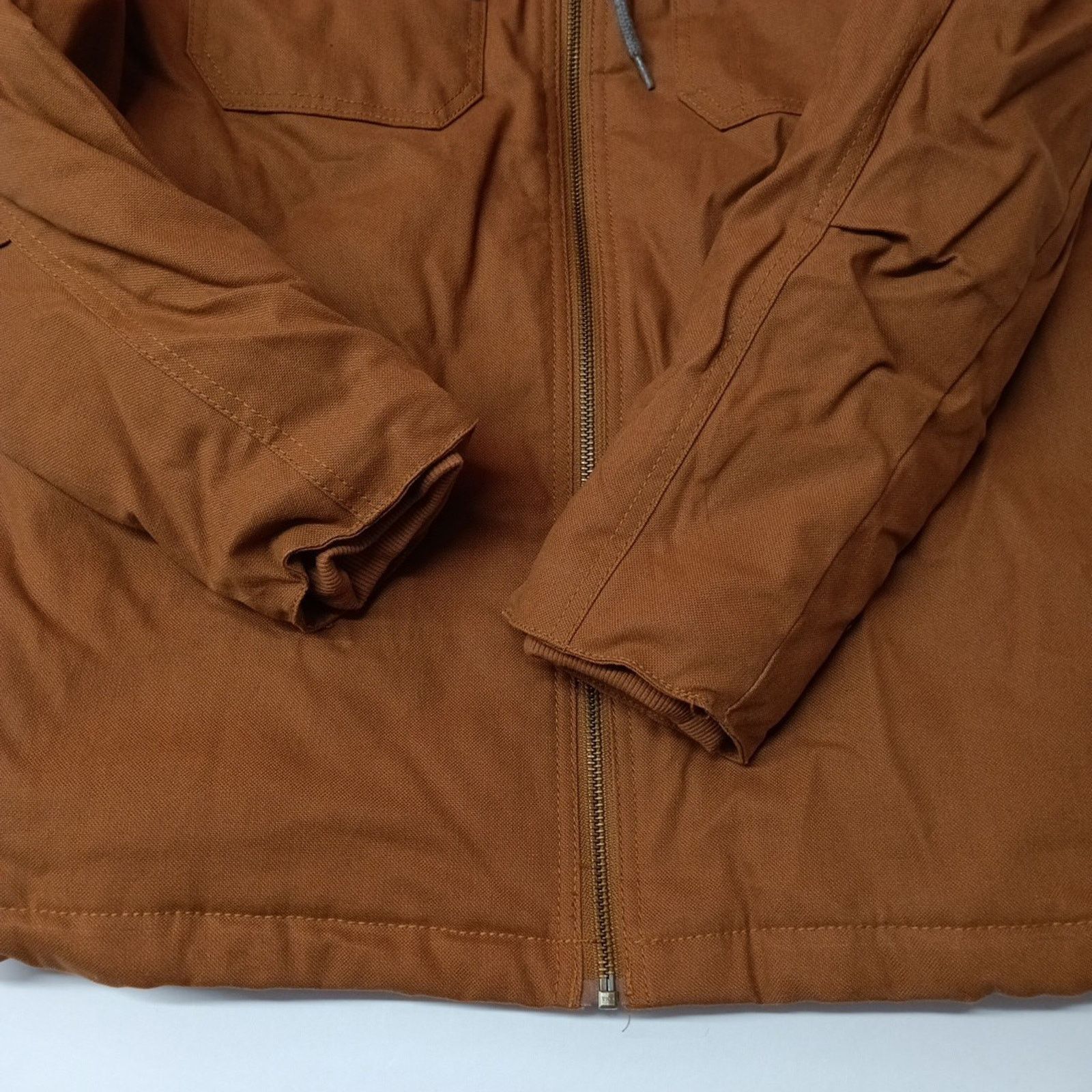 Wrangler Wrangler Jacket Quilt Lined Brown Men's S Canvas Hooded Size US S / EU 44-46 / 1 - 2 Thumbnail