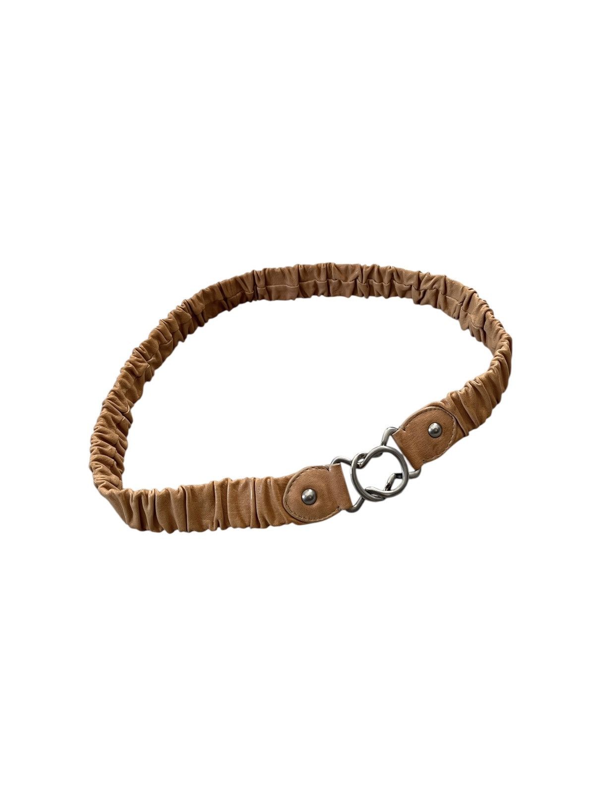 Miu Miu Miu Miu Leather Stretch Elastic Belt Size ONE SIZE - 1 Thumbnail