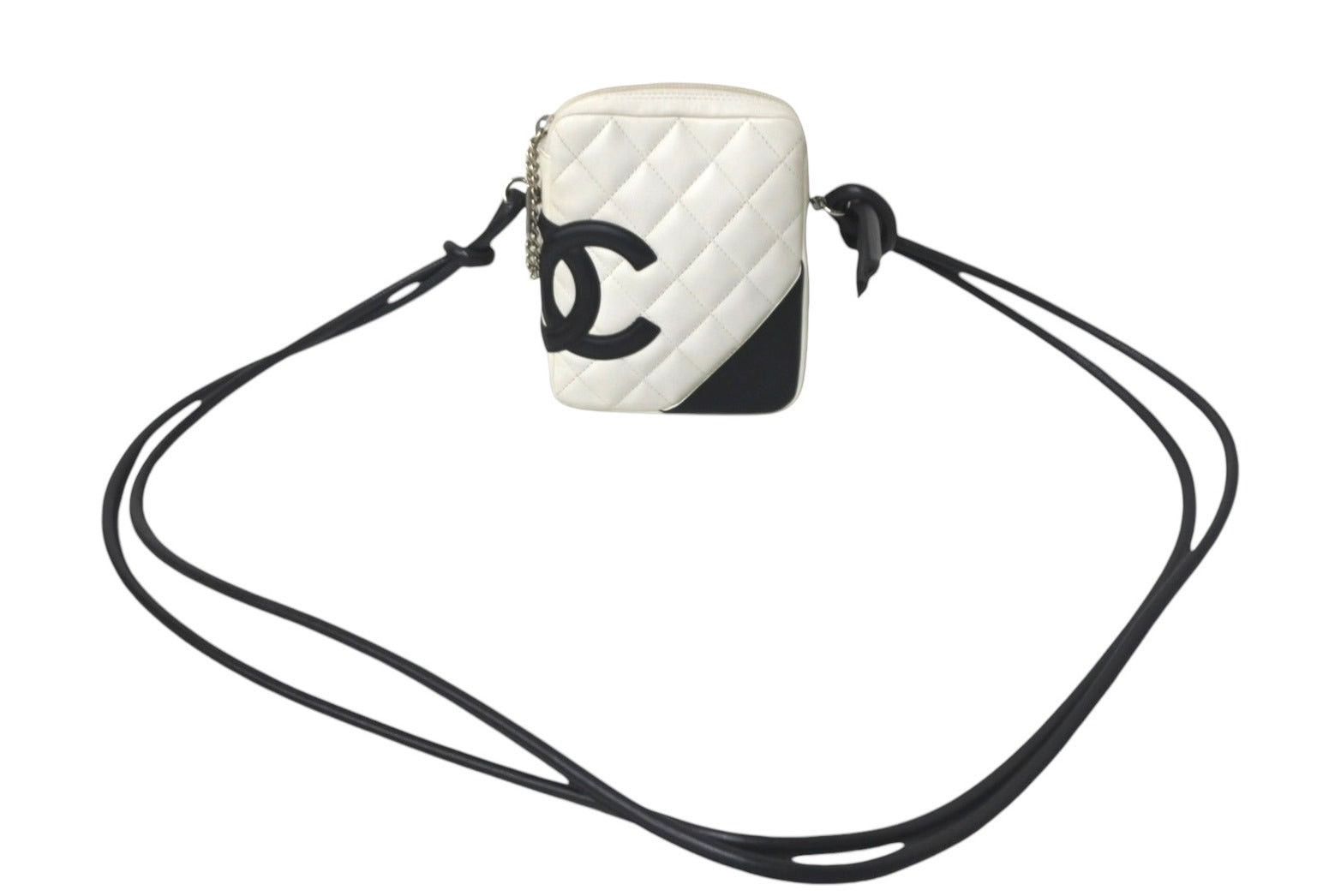 Chanel Cambon Line Small Shoulder Bag in White, Men's