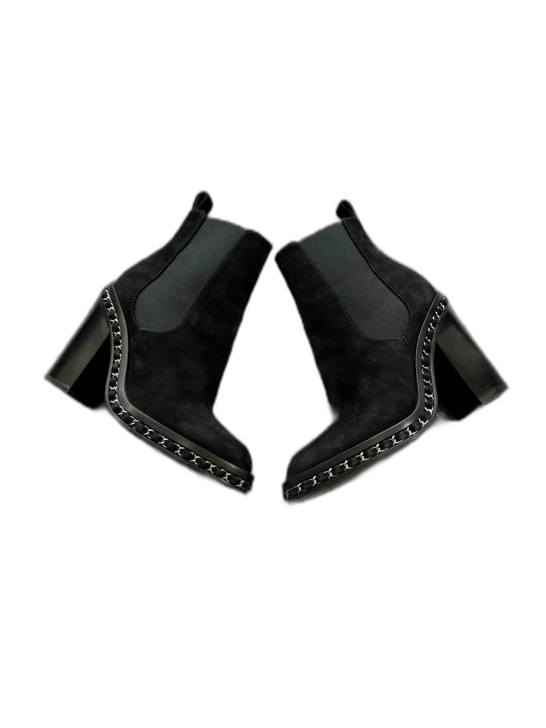 Chanel Chanel Suede High Heeled Boots-yf Size US 5.5 / EU 38 - 1 Thumbnail