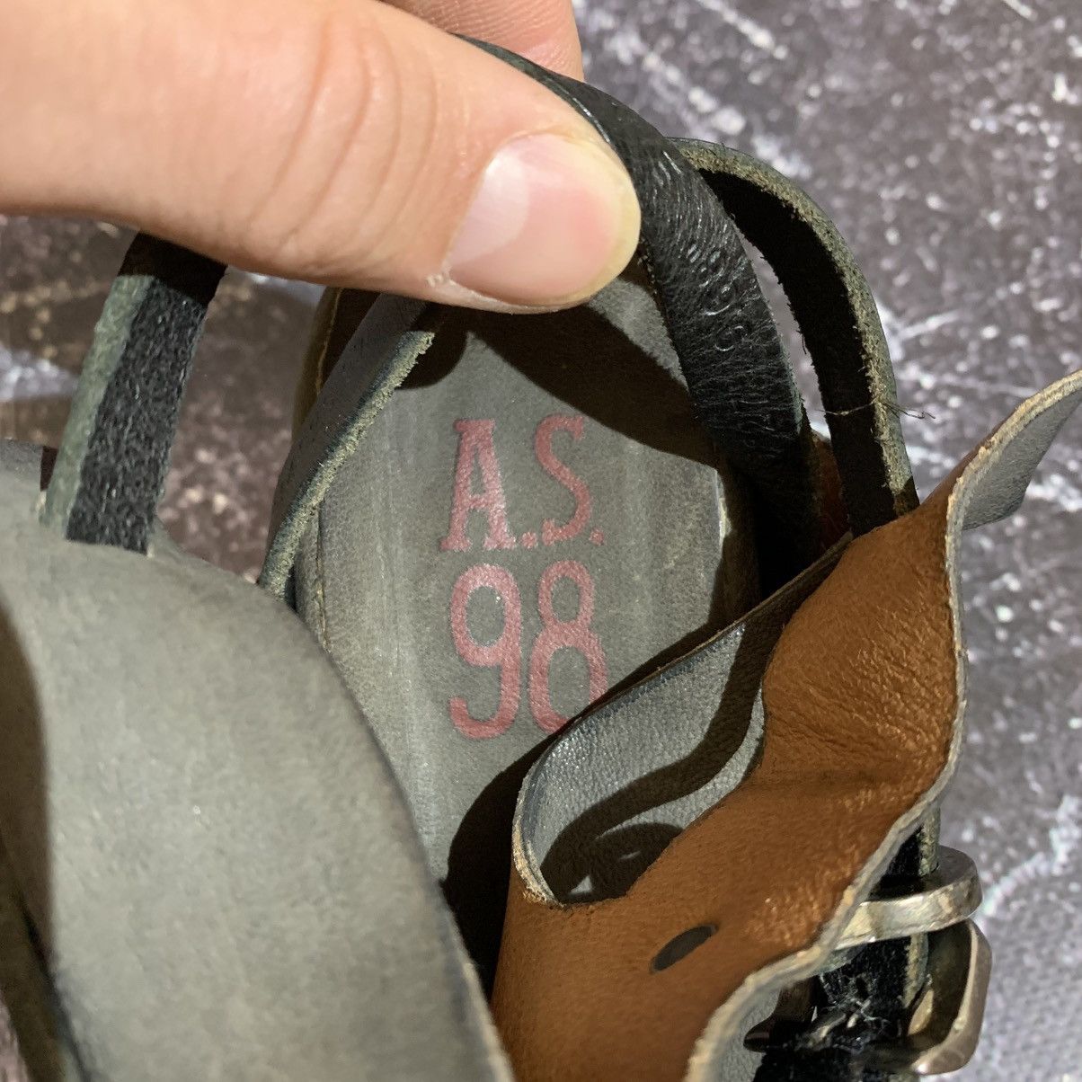 A.S.98 A.S 98 Airsteps Women’s Reeve Leather Sandals Size 41 Size US 11 / IT 41 - 11 Thumbnail