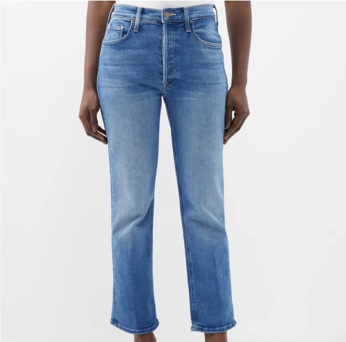 image of Mother The Tripper Light Wash Jeans 24 in Blue, Women's