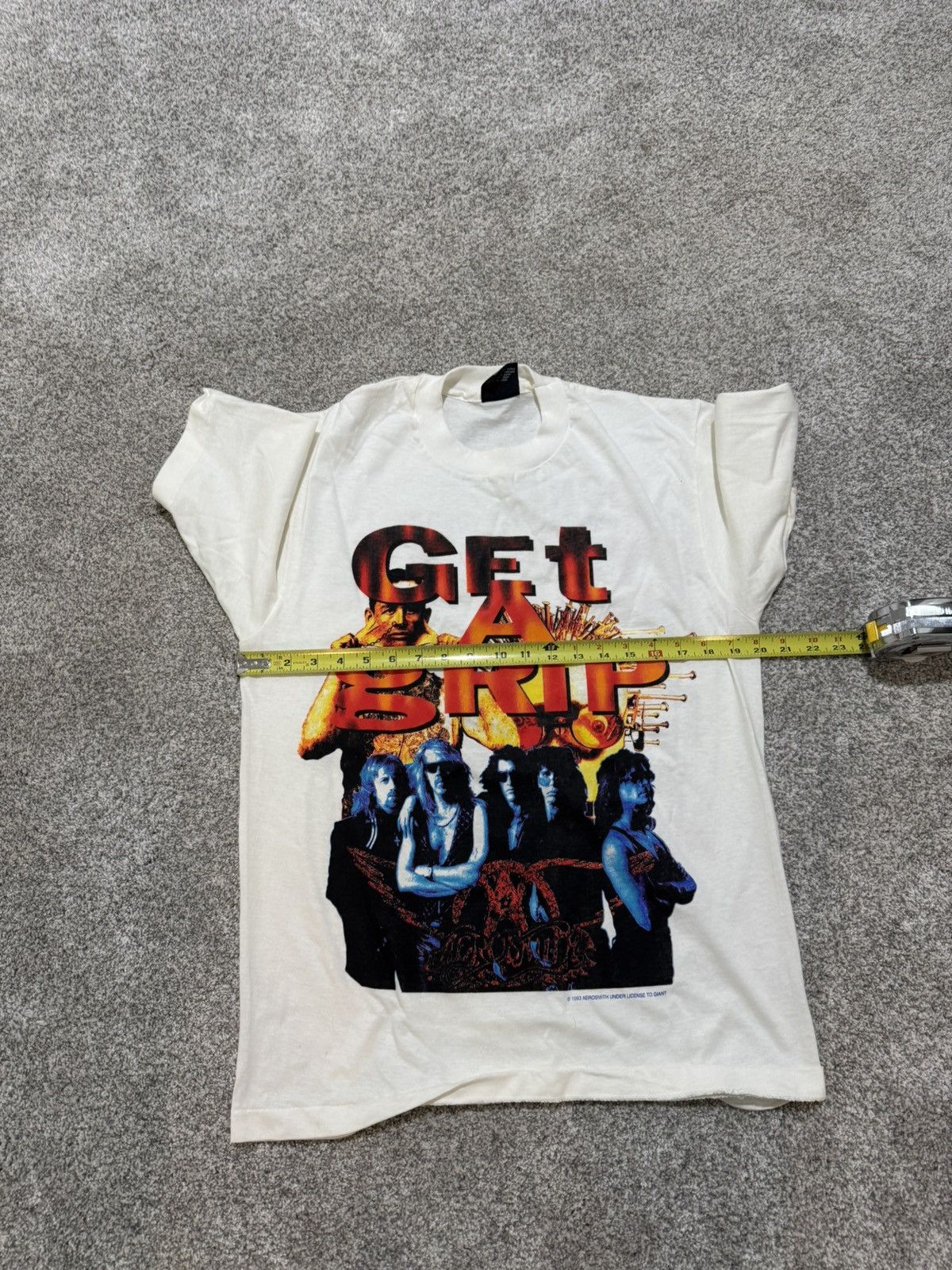 Giant 1993 Giant Aerosmith “Get A Grip” Graphic Tee Large Band Tee Size US L / EU 52-54 / 3 - 4 Thumbnail